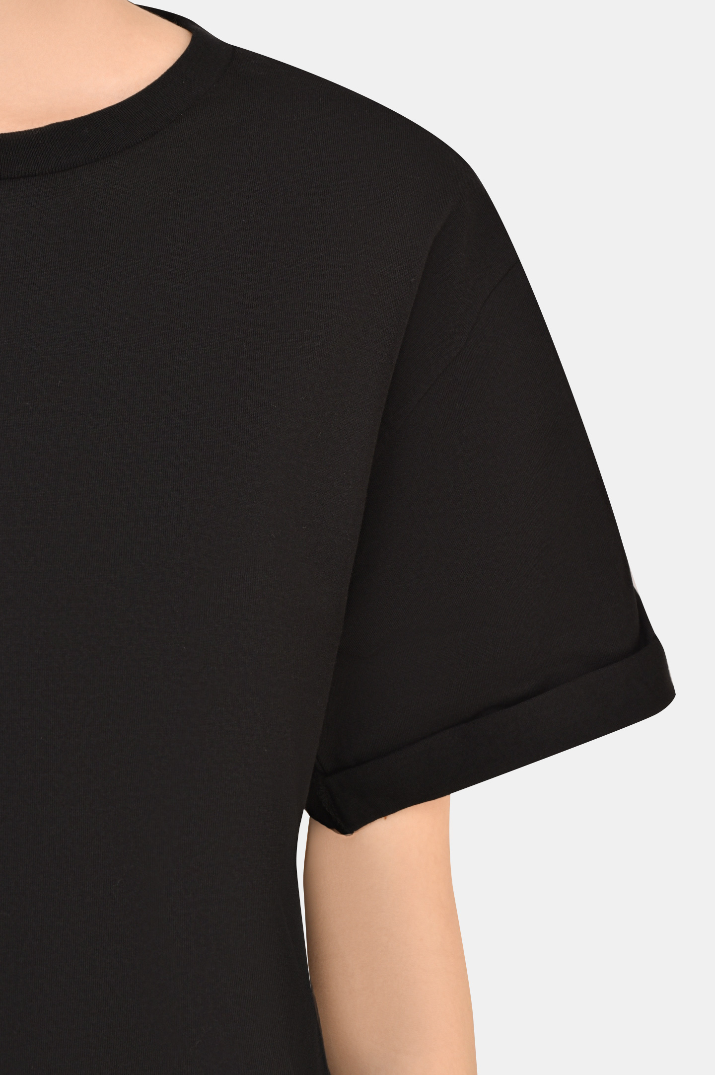 Футболка SAINT LAURENT 460876 YB2DQ 1000, цвет: Черный, Женский