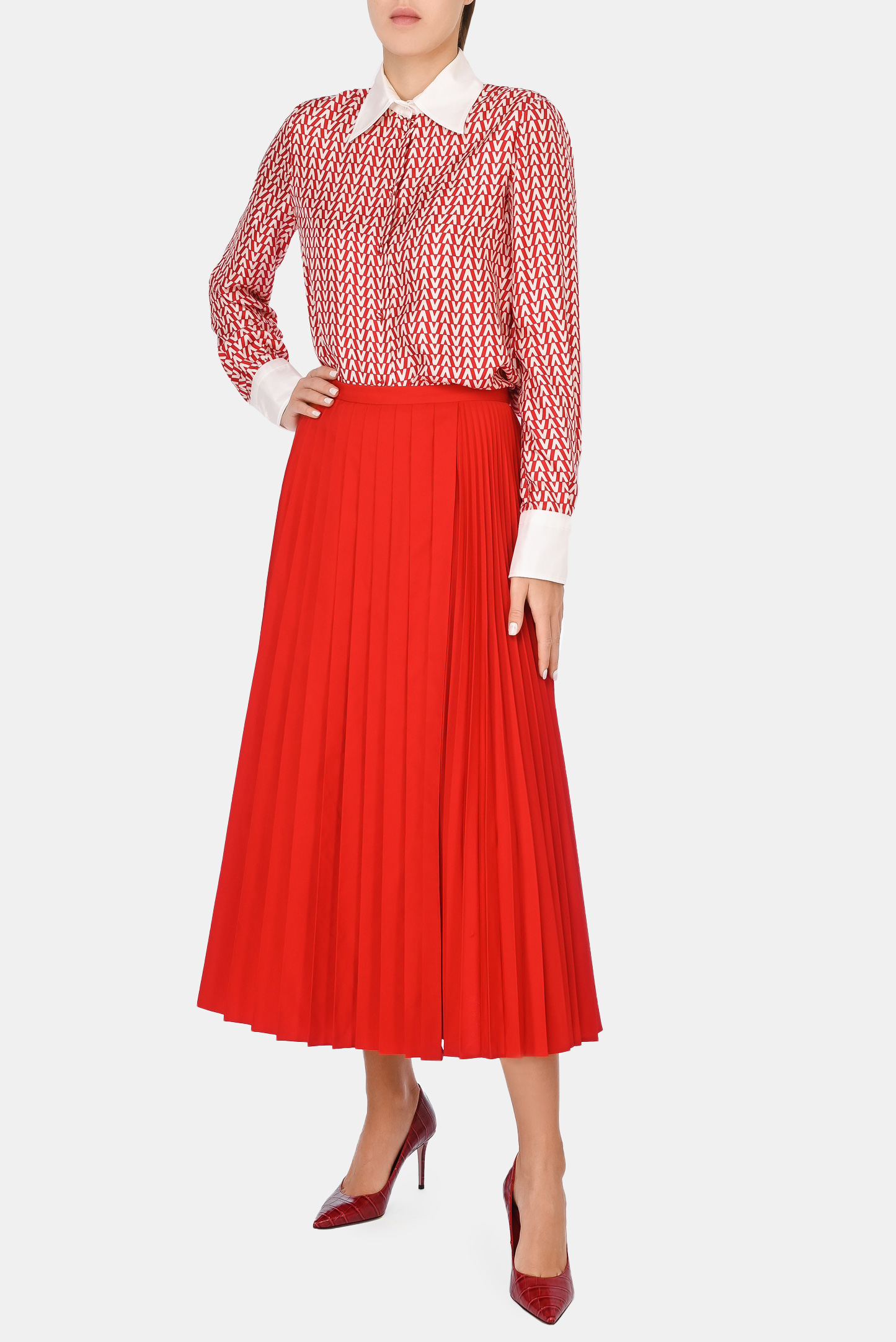 Юбка VALENTINO PAP WB3RA7S54H2, цвет: Красный, Женский