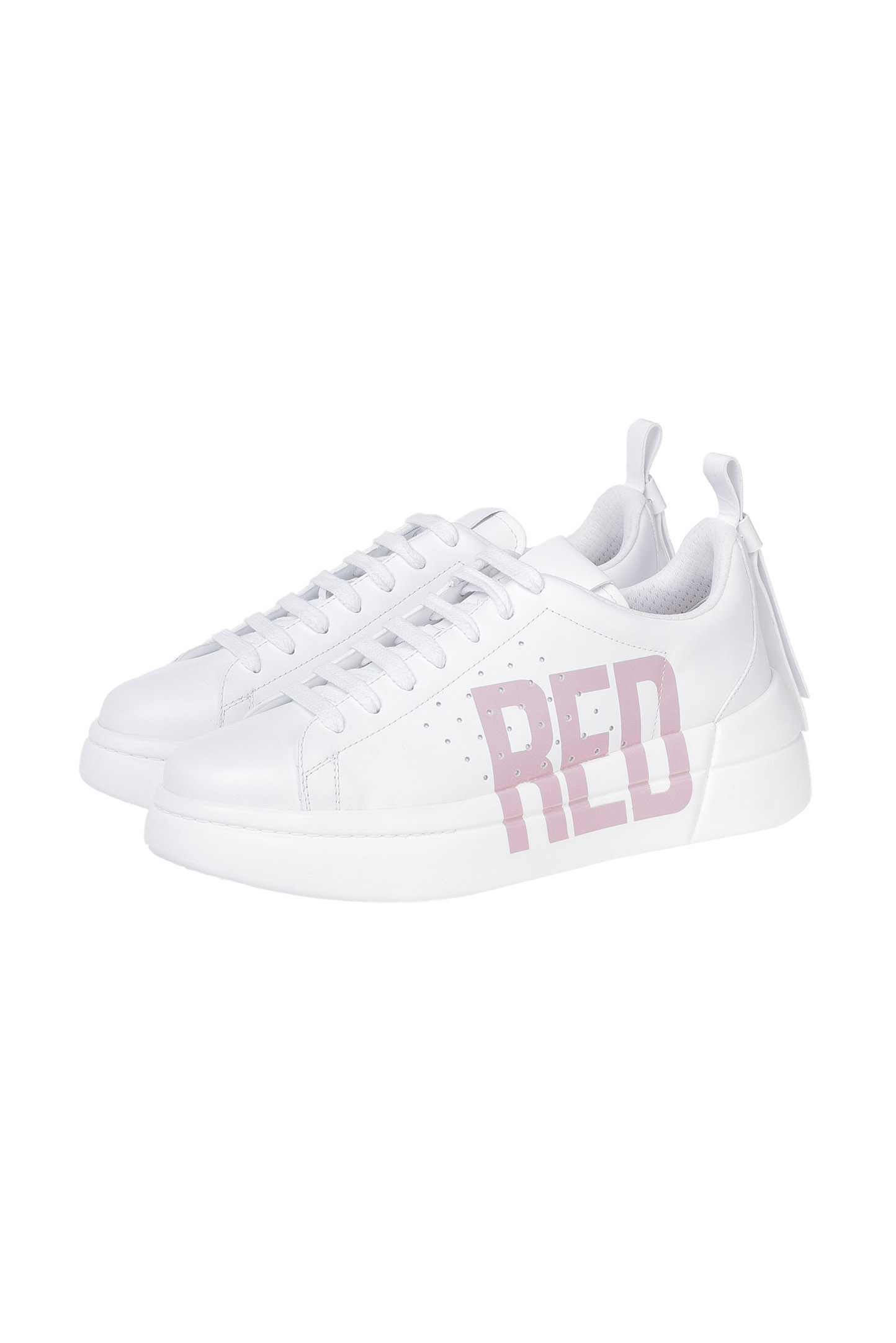Полуботинки (Кроссовки) RED VALENTINO VQ2S0E11JIB, цвет: Белый, Женский