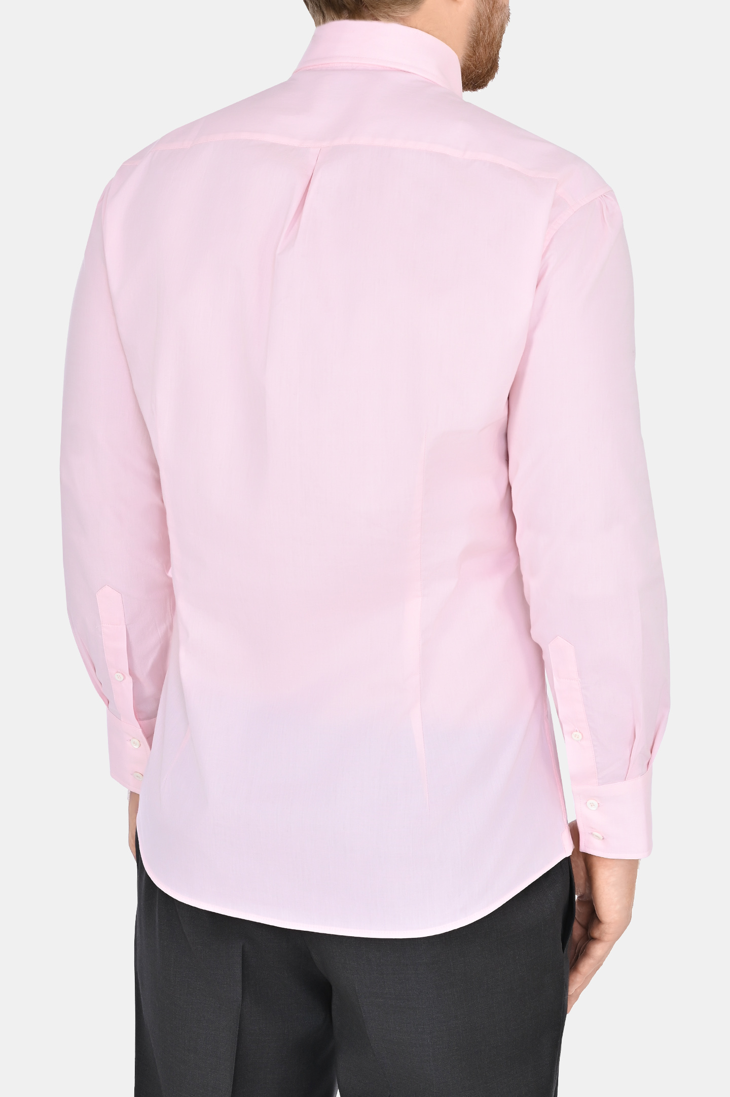 Рубашка BRUNELLO  CUCINELLI MM6341716, цвет: Розовый, Мужской