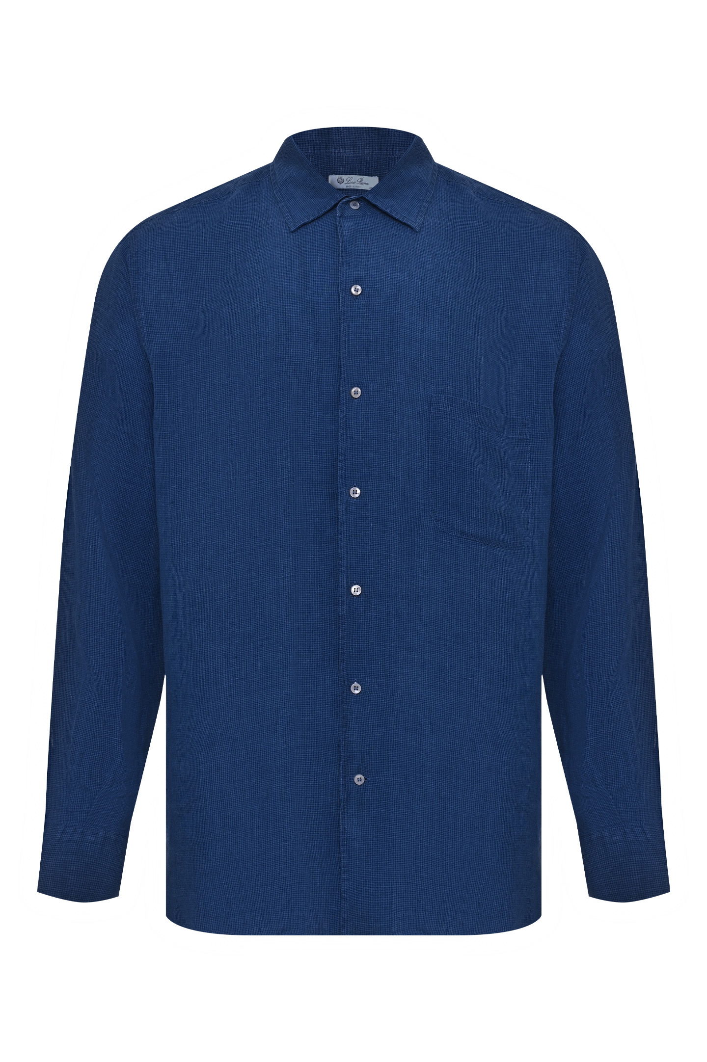 Рубашка LORO PIANA F1-FAM1826, цвет: Синий, Мужской
