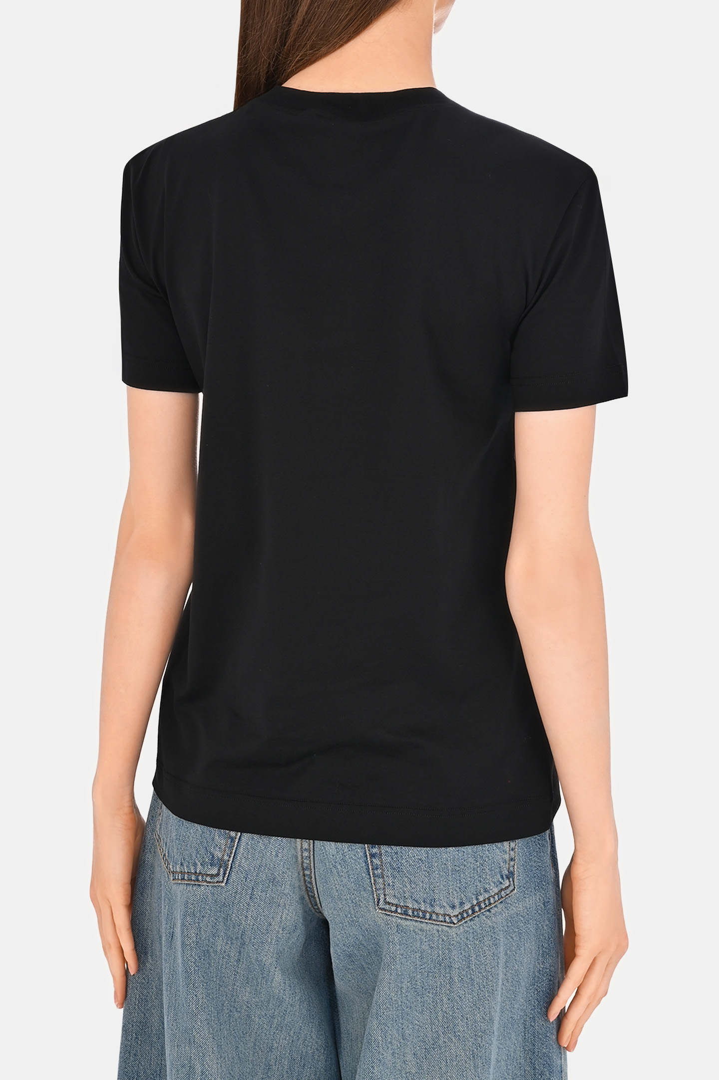 Футболка DOLCE & GABBANA F8V42Z GDCYE, цвет: Черный, Женский