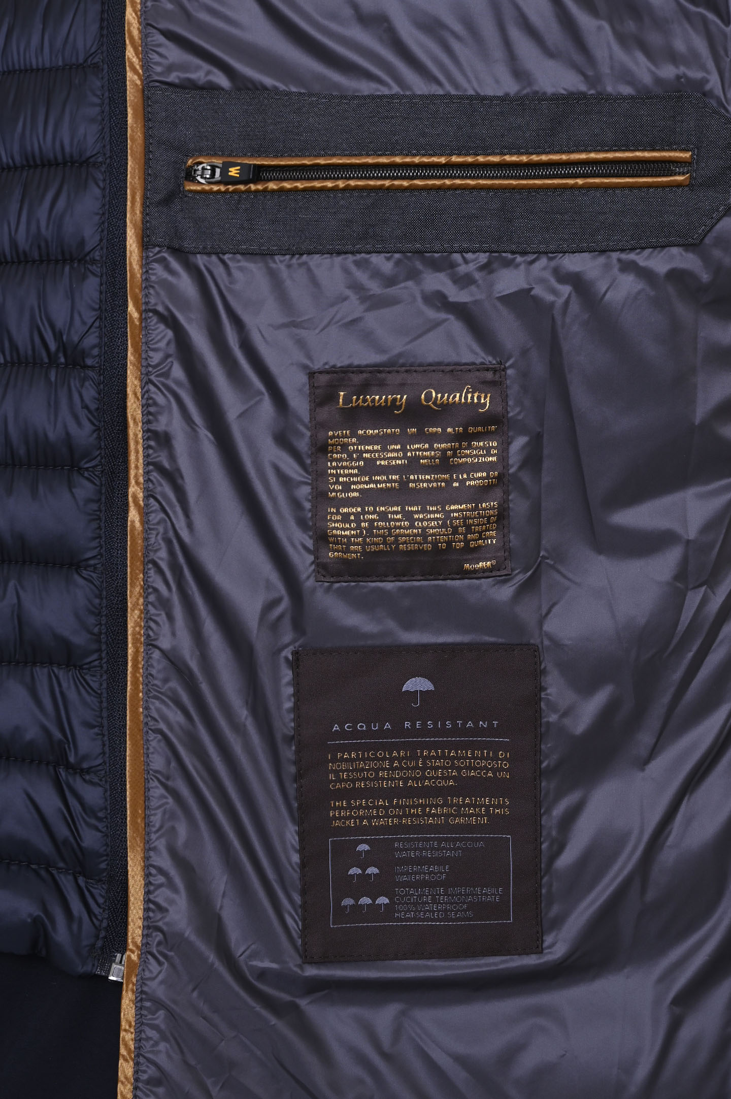 Куртка MOORER CALEGARI-KN, цвет: Черный, Мужской