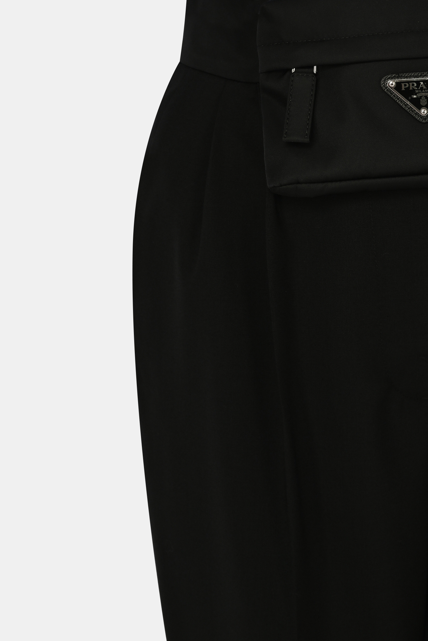 Брюки PRADA P262E S 212, цвет: Черный, Женский