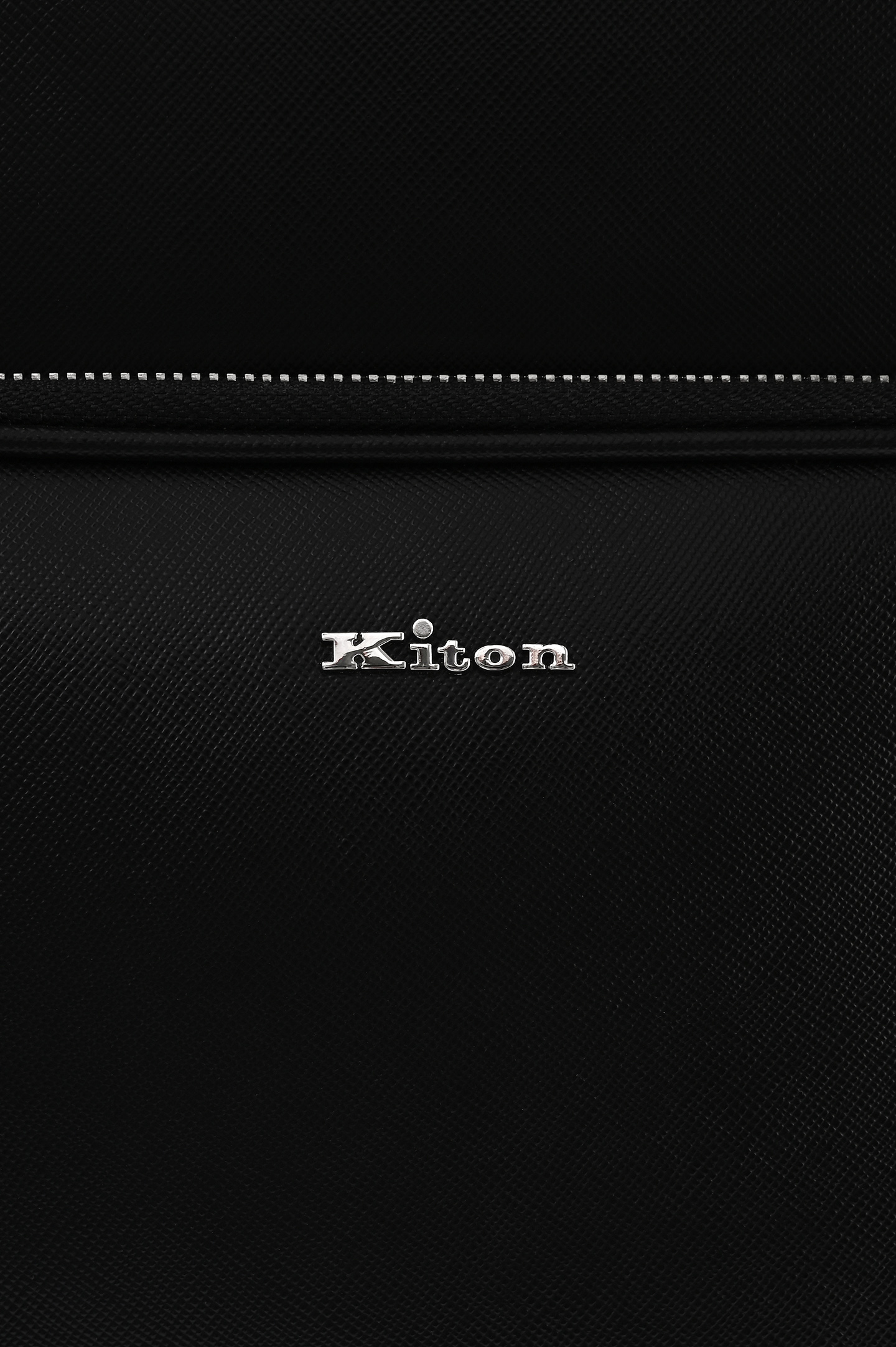 Кожаный рюкзак с логотипом KITON UBA0008N010030, цвет: Черный, Мужской
