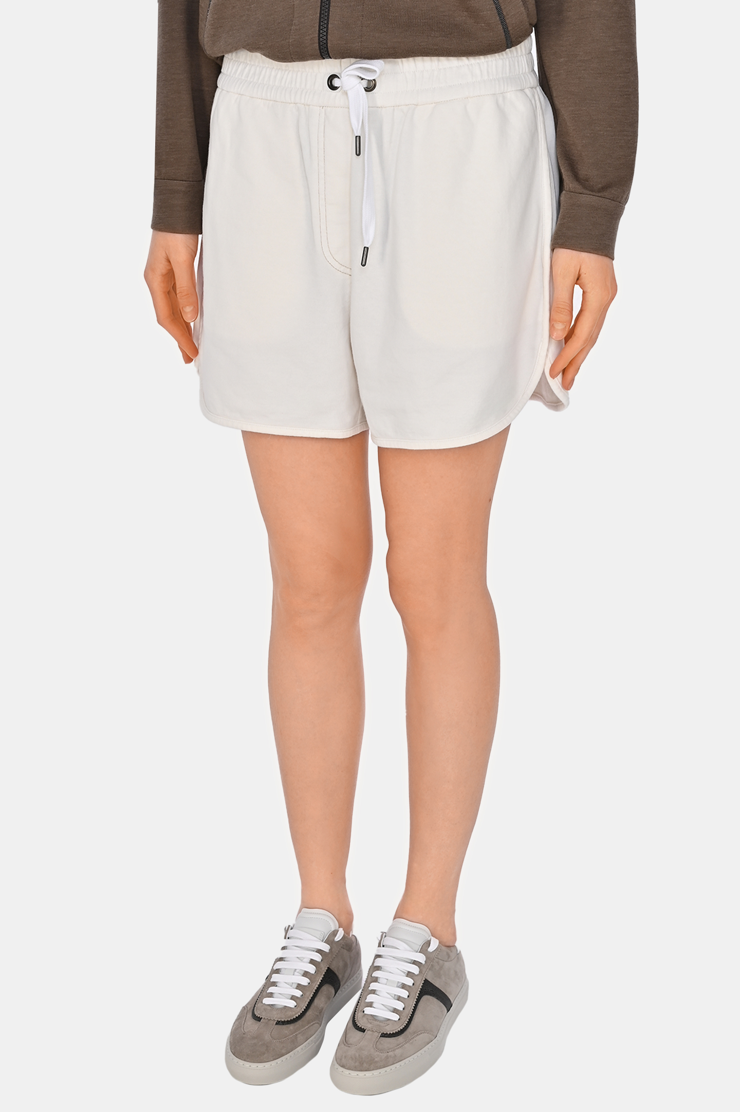 Шорты BRUNELLO  CUCINELLI MD869VE589, цвет: Белый, Женский