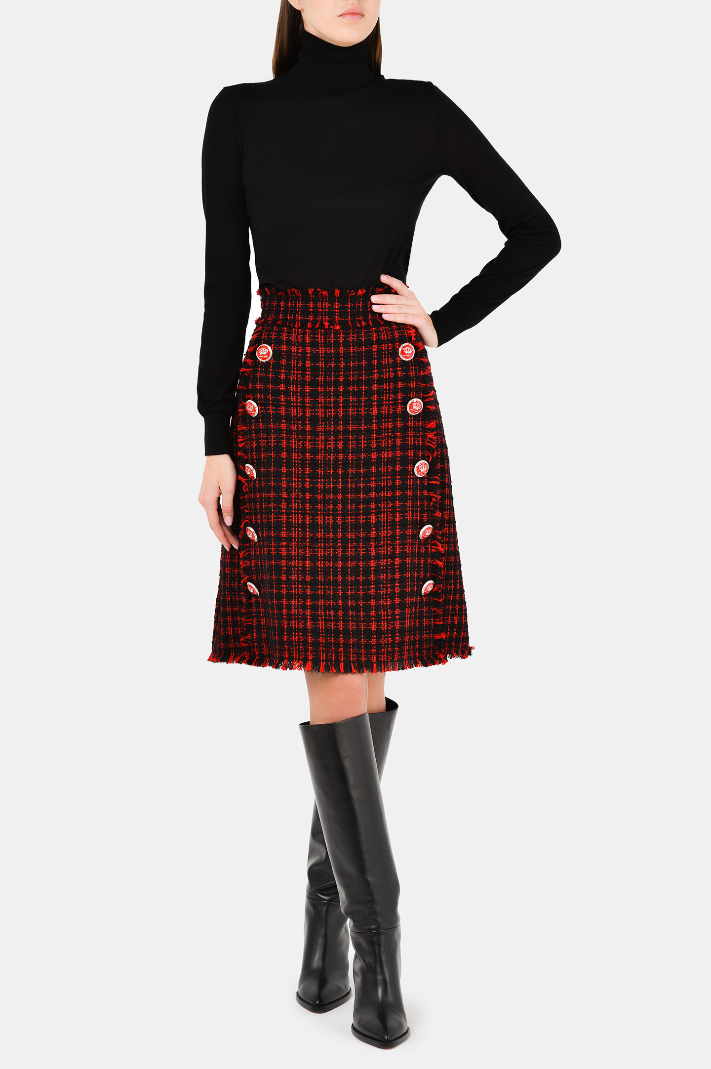 Юбка DOLCE & GABBANA F4BRZT FMMFQ, цвет: Черный, Женский