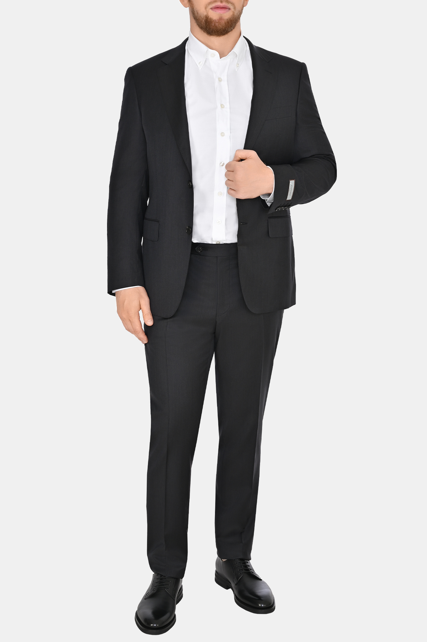 Костюм из шерсти CANALI AX01199 E13280/19/-L/7R, цвет: Темно-серый, Мужской