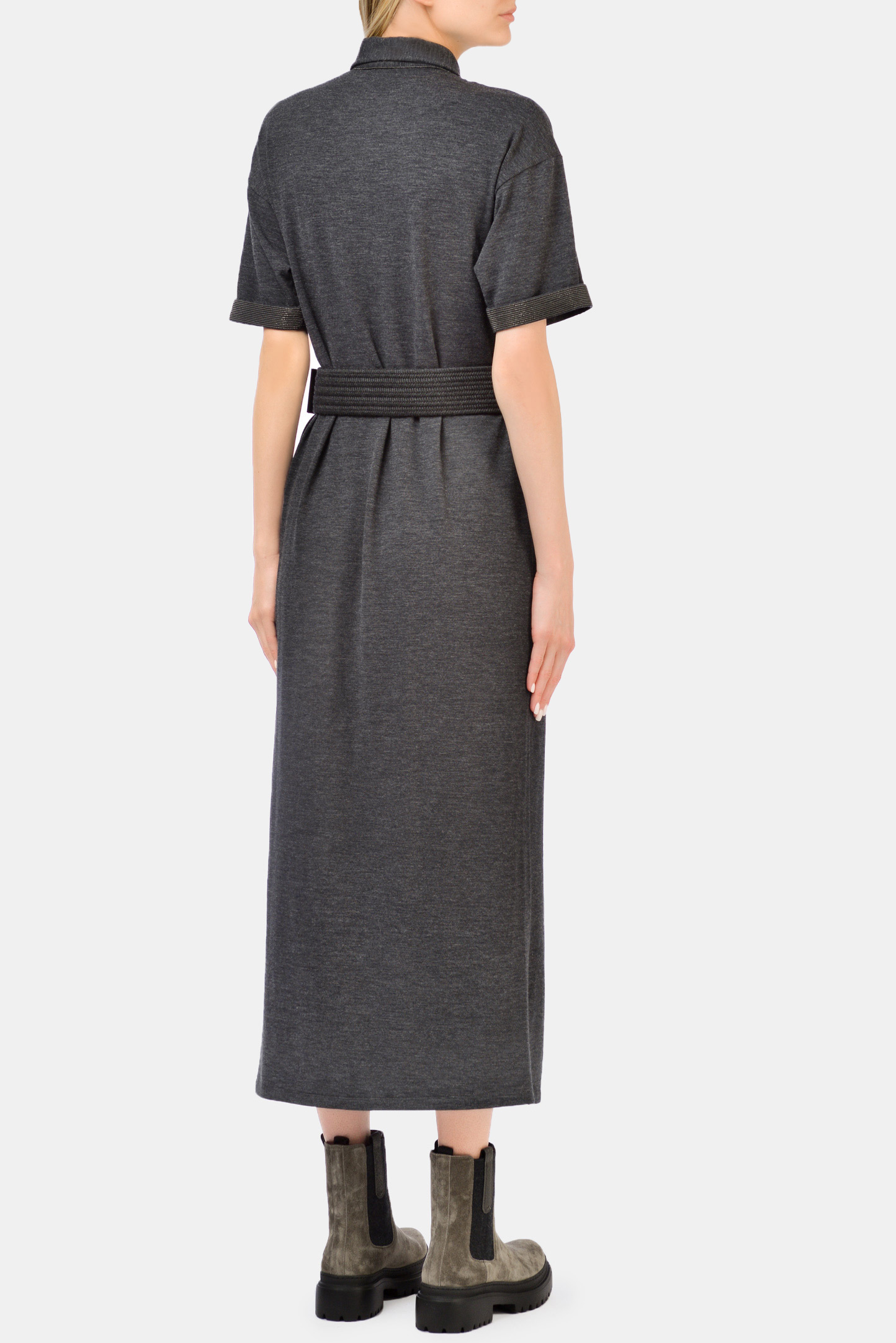 Платье BRUNELLO  CUCINELLI M0R25A4813, цвет: Серый, Женский