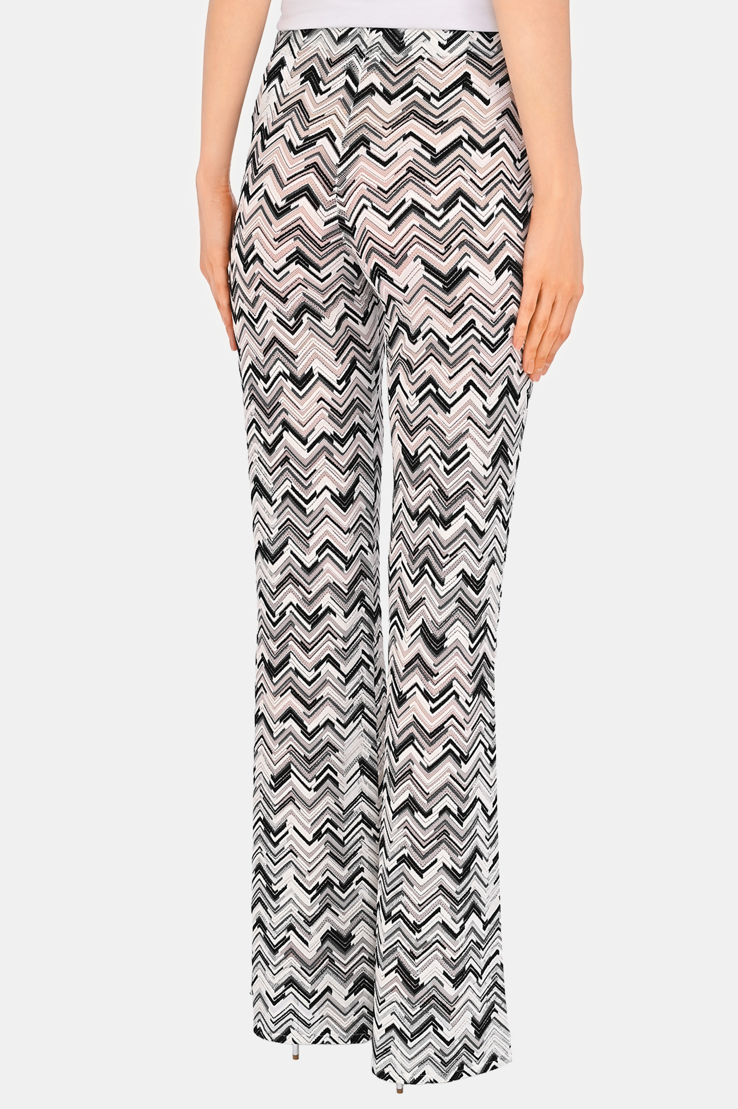 Брюки MISSONI MC23SI01-BJ00NB, цвет: Черно-белый, Женский