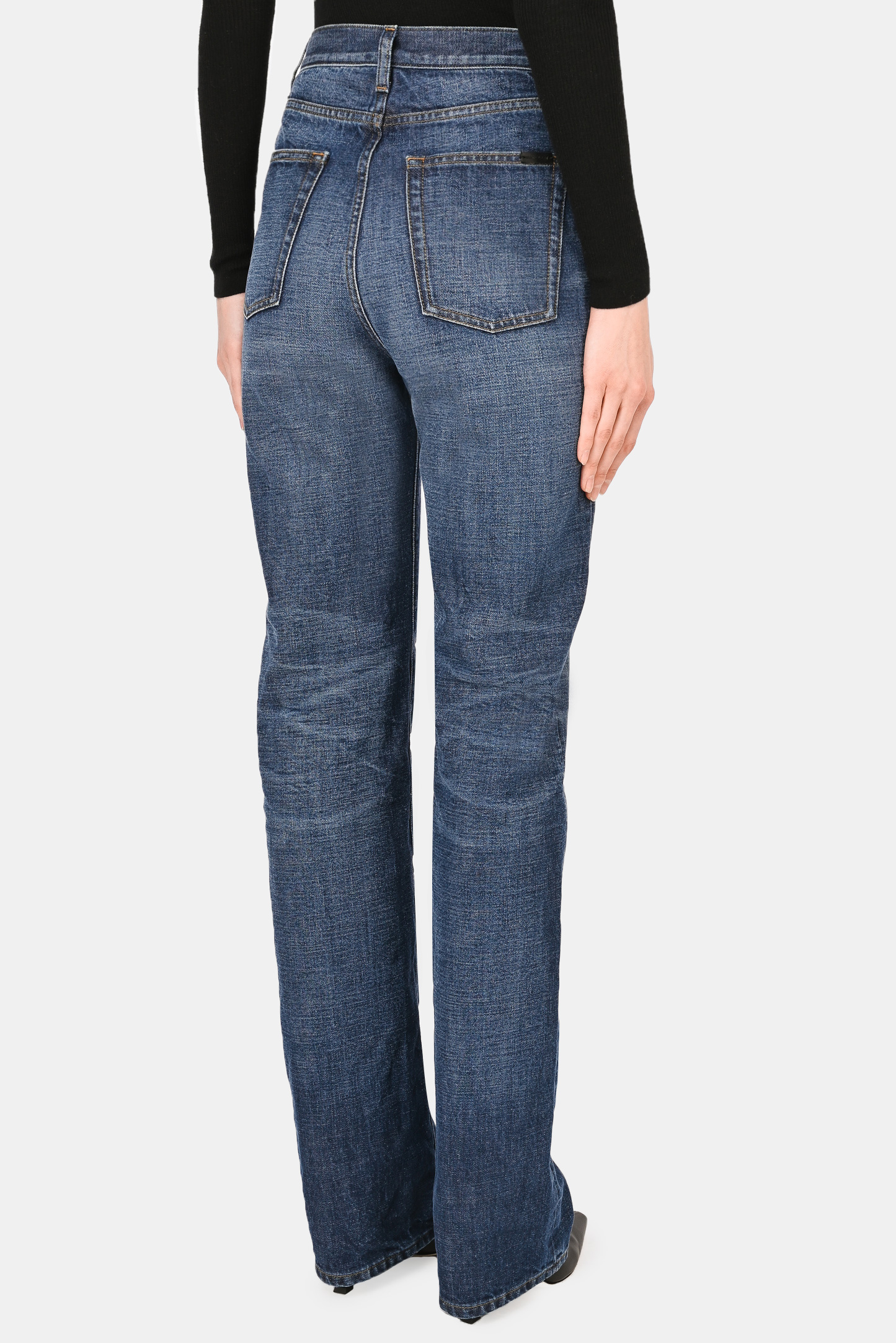Джинсы SAINT LAURENT 644332 Y10GA 4156, цвет: Синий, Женский