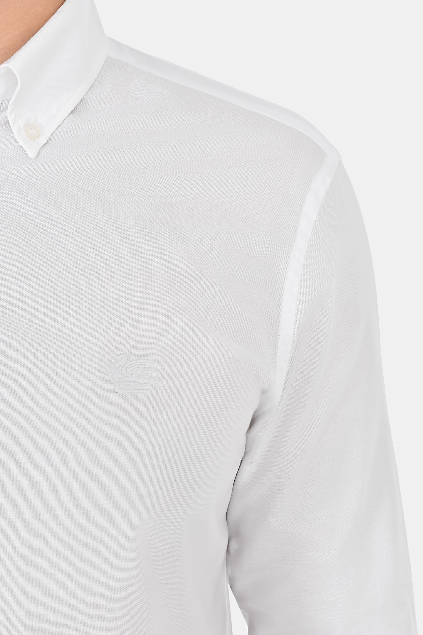 Хлопковая рубашка ETRO MRIB0004 AV201, цвет: Белый, Мужской