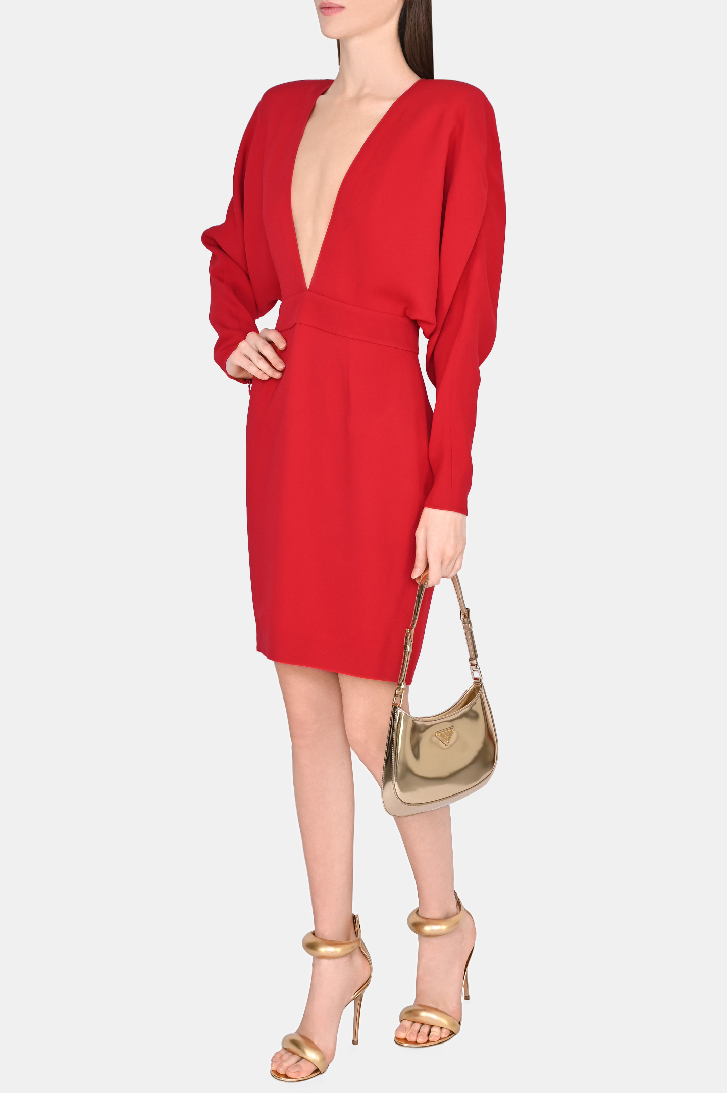 Сумка PRADA 1BC169HOO ZO6F, цвет: Золотой, Женский