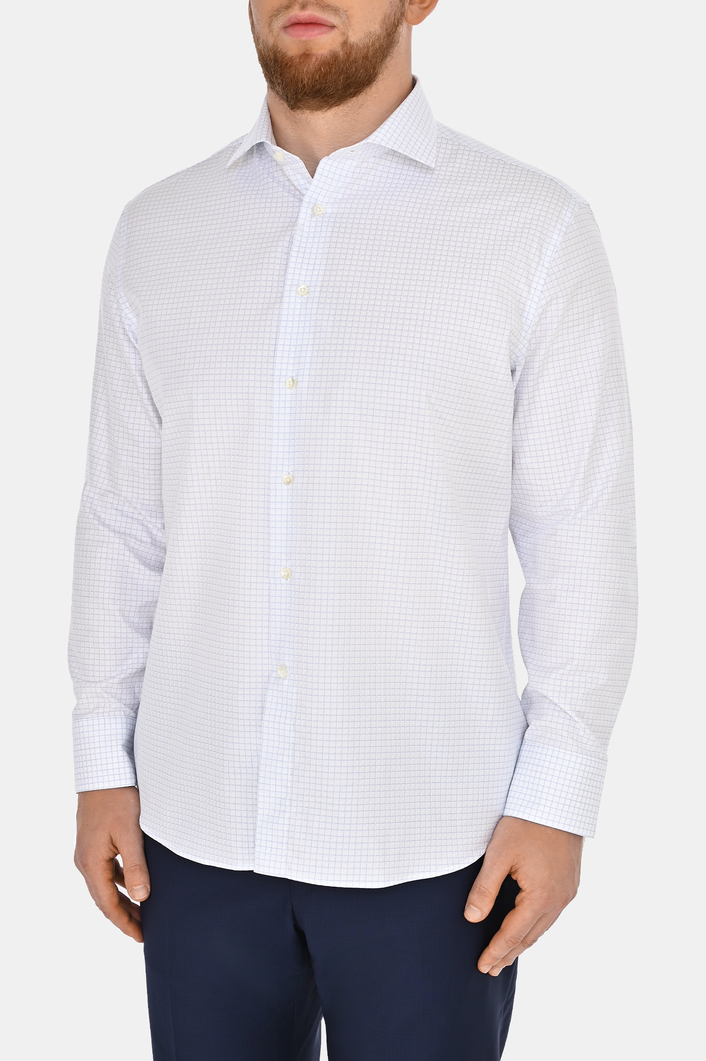 Рубашка CANALI GD03435 CCL70C3, цвет: Голубой, Мужской