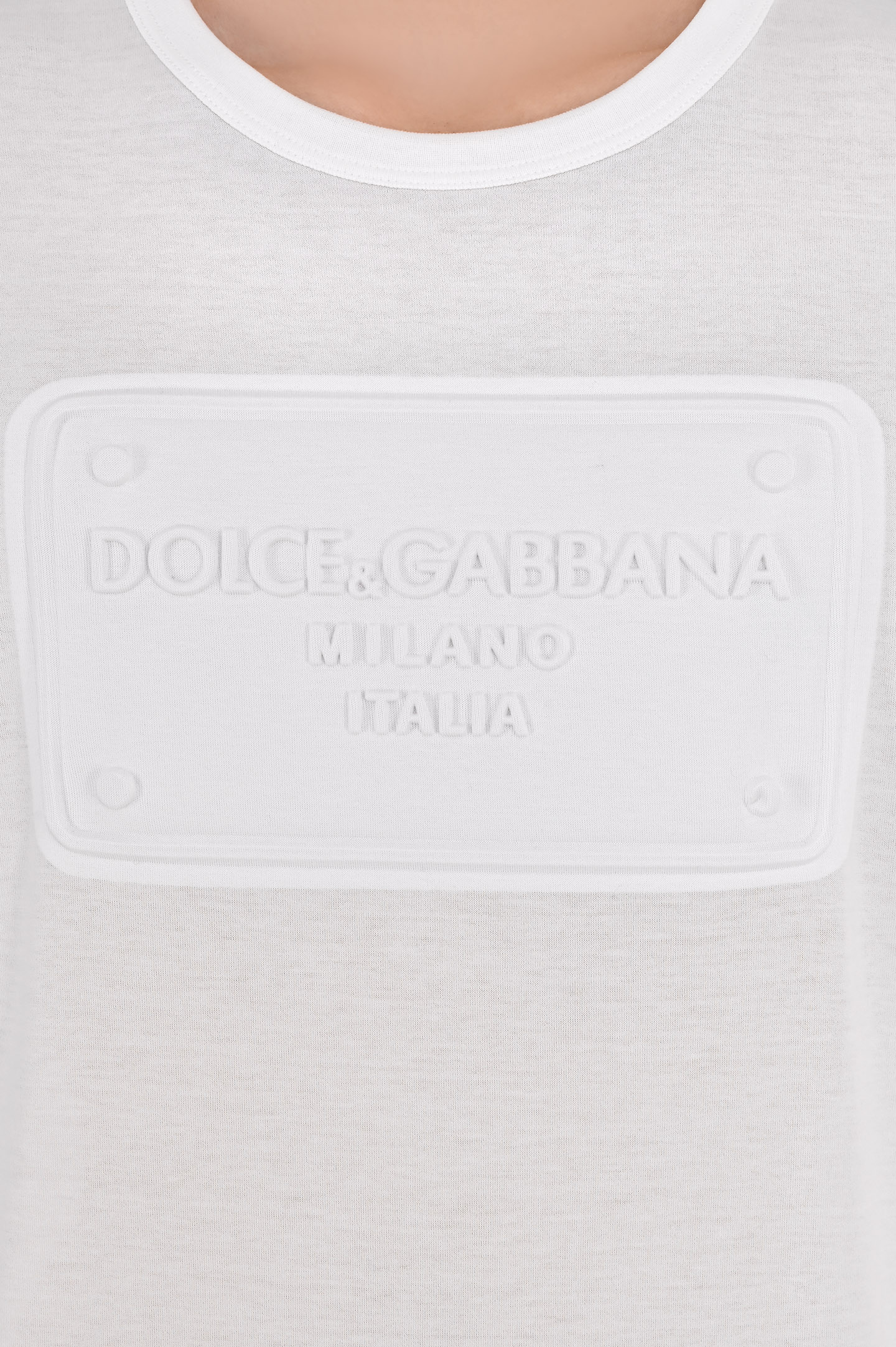 Футболка DOLCE & GABBANA G8KBAZ G7C7U, цвет: Белый, Мужской