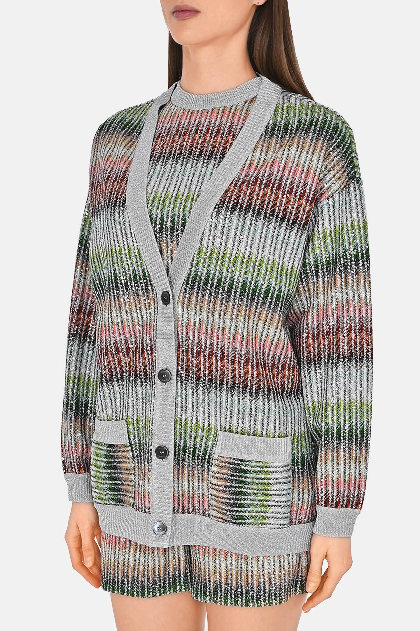 Кардиган MISSONI DS25SM0I-BC0051, цвет: Разноцветный, Женский