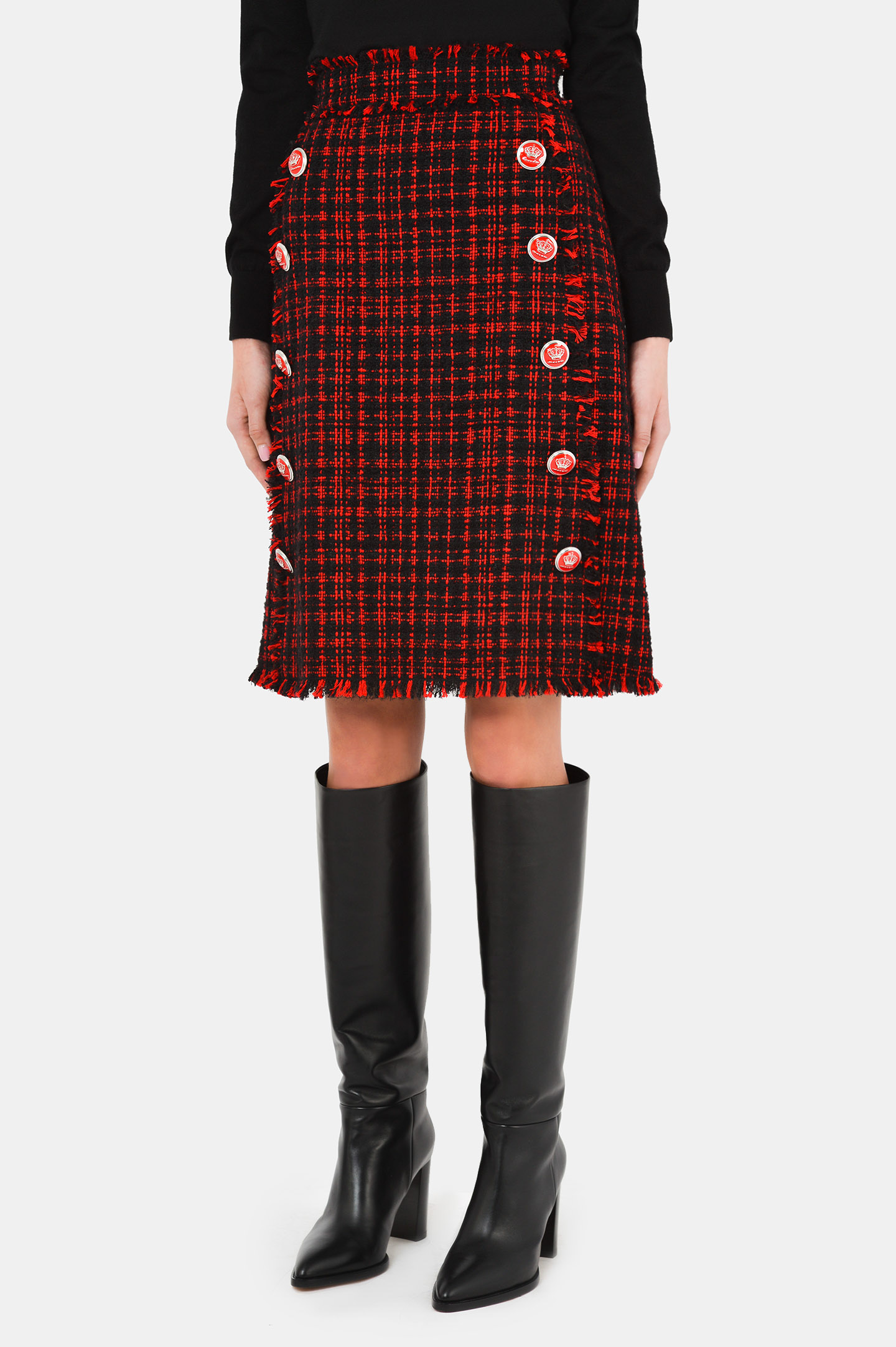 Юбка DOLCE & GABBANA F4BRZT FMMFQ, цвет: Черный, Женский