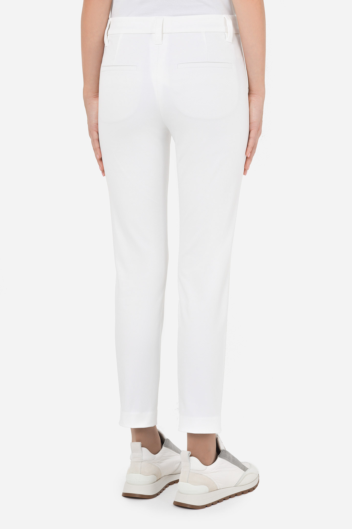 Брюки BRUNELLO  CUCINELLI MA126P7258, цвет: Белый, Женский