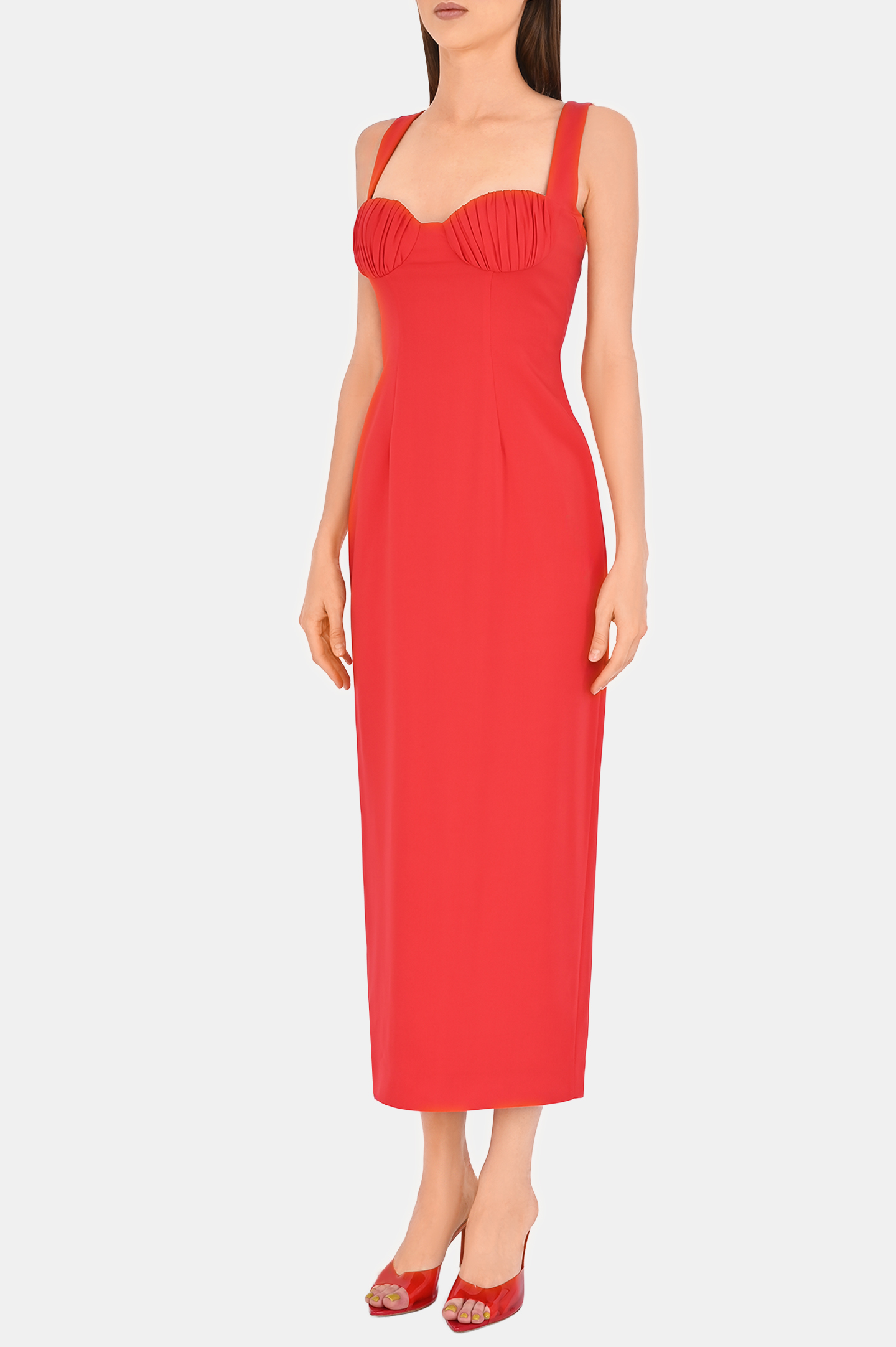 Платье ROWEN ROSE DRS_RR389, цвет: Красный, Женский