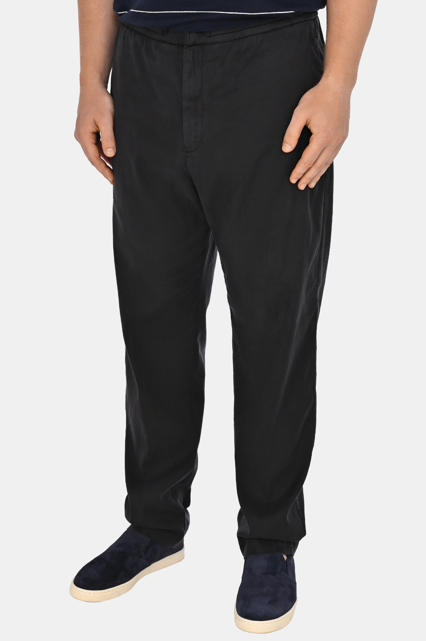 Брюки CANALI PT01355 91695, цвет: Темно-синий, Мужской