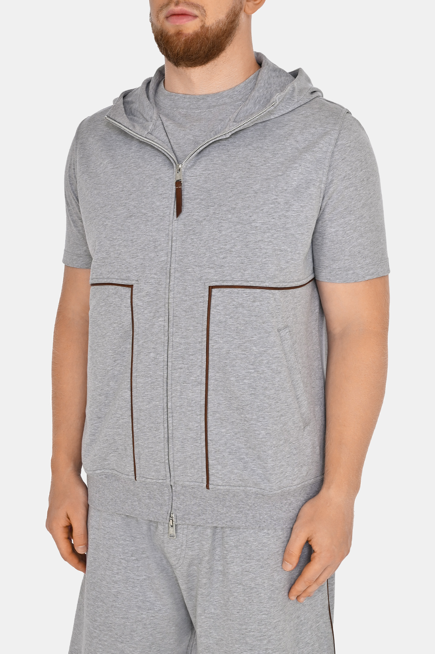 Жилет BRUNELLO  CUCINELLI MW8639088GC, цвет: Серый, Мужской