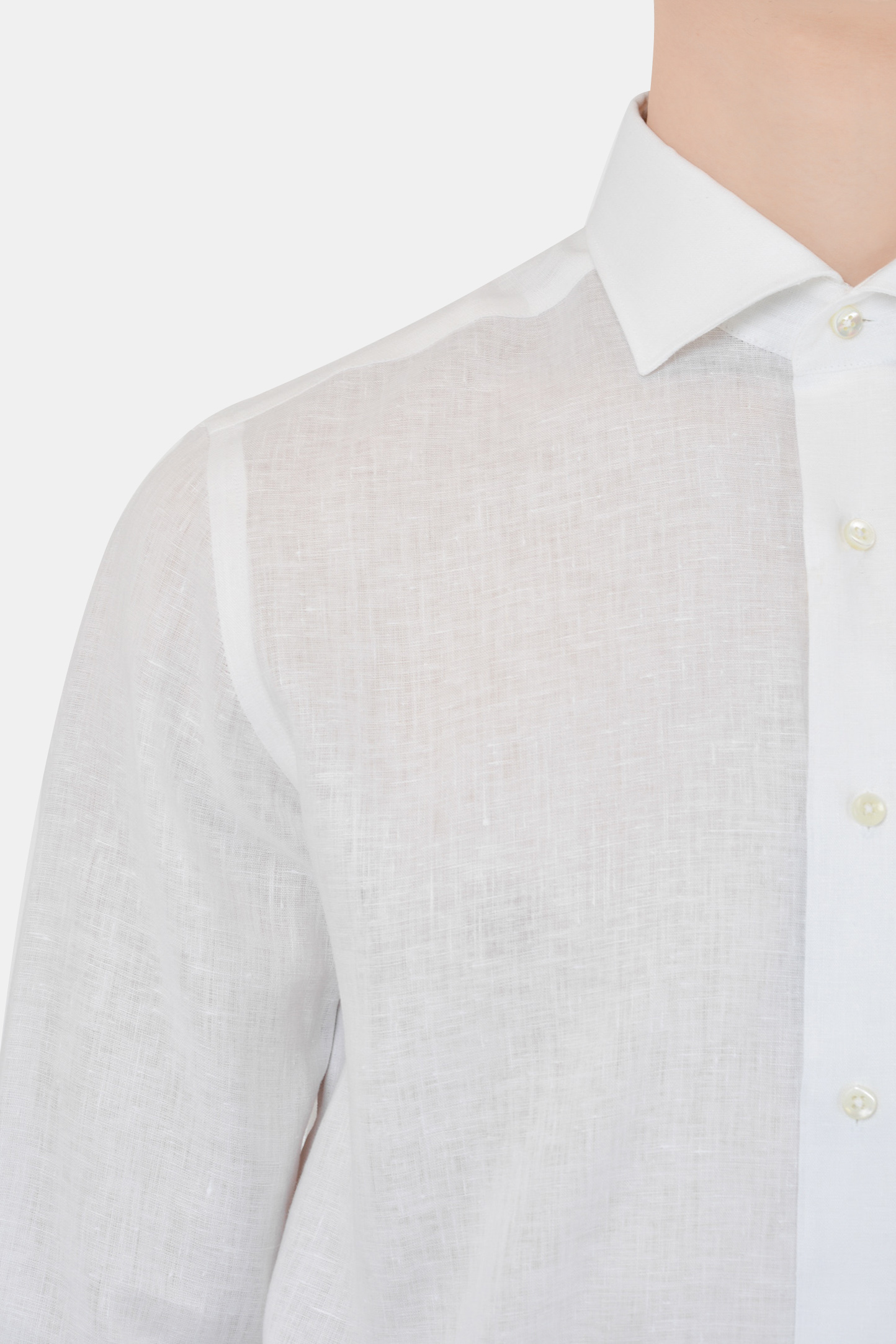 Рубашка CANALI GR01840/001, цвет: Белый, Мужской