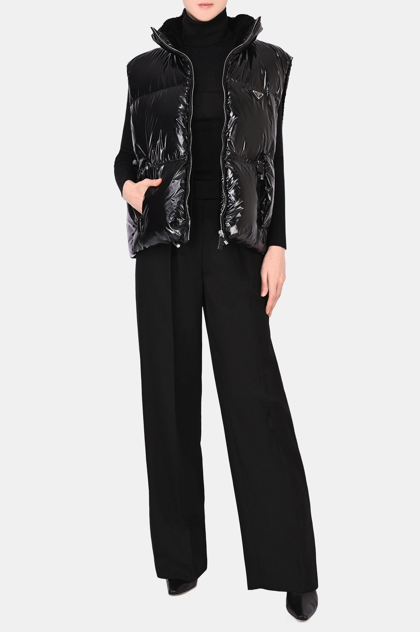 Жилет PRADA 29Y974 1ZAH, цвет: Черный, Женский