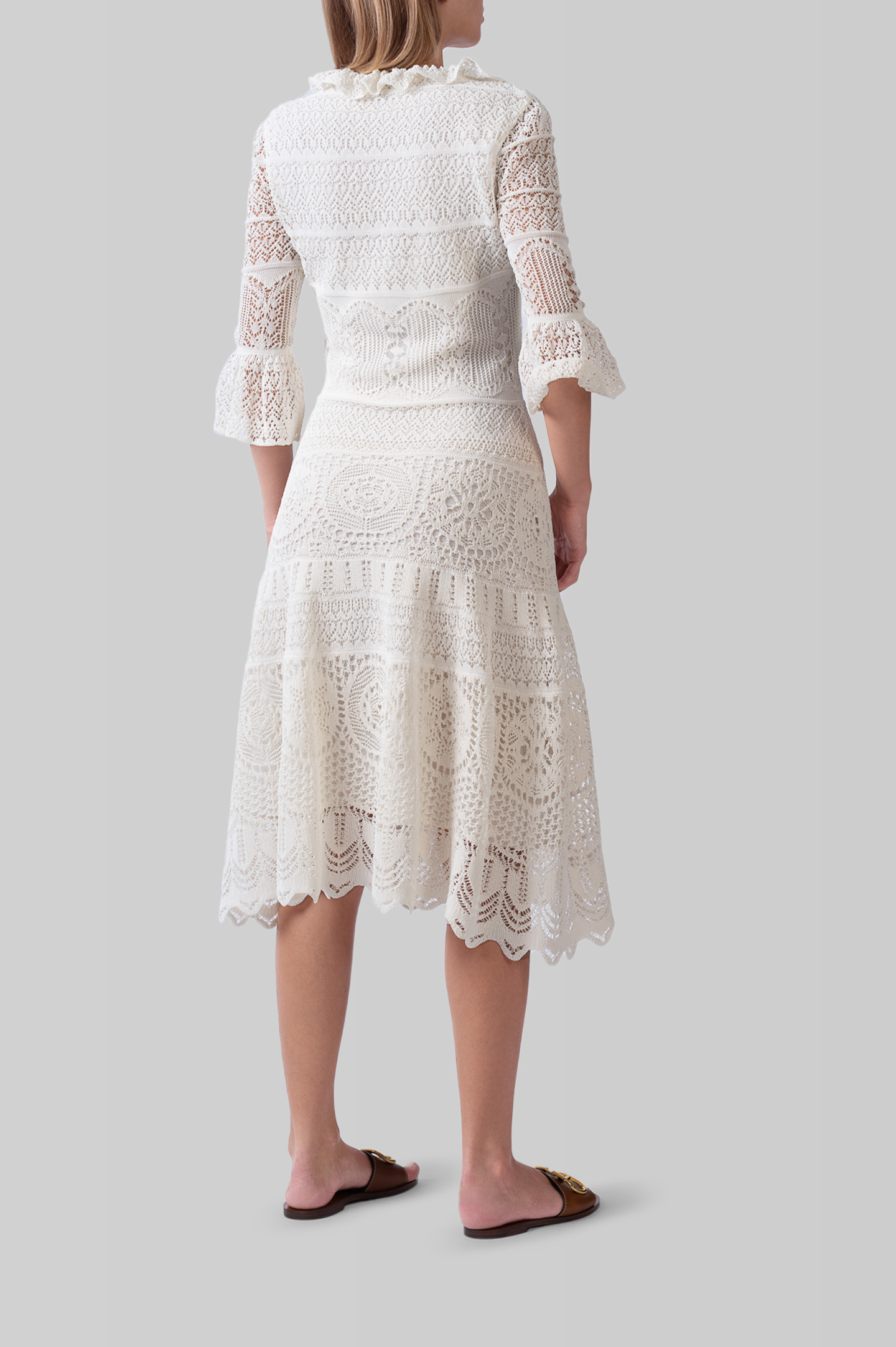 Платье ALEXANDER MCQUEEN 610734 Q1AMI, цвет: Белый, Женский