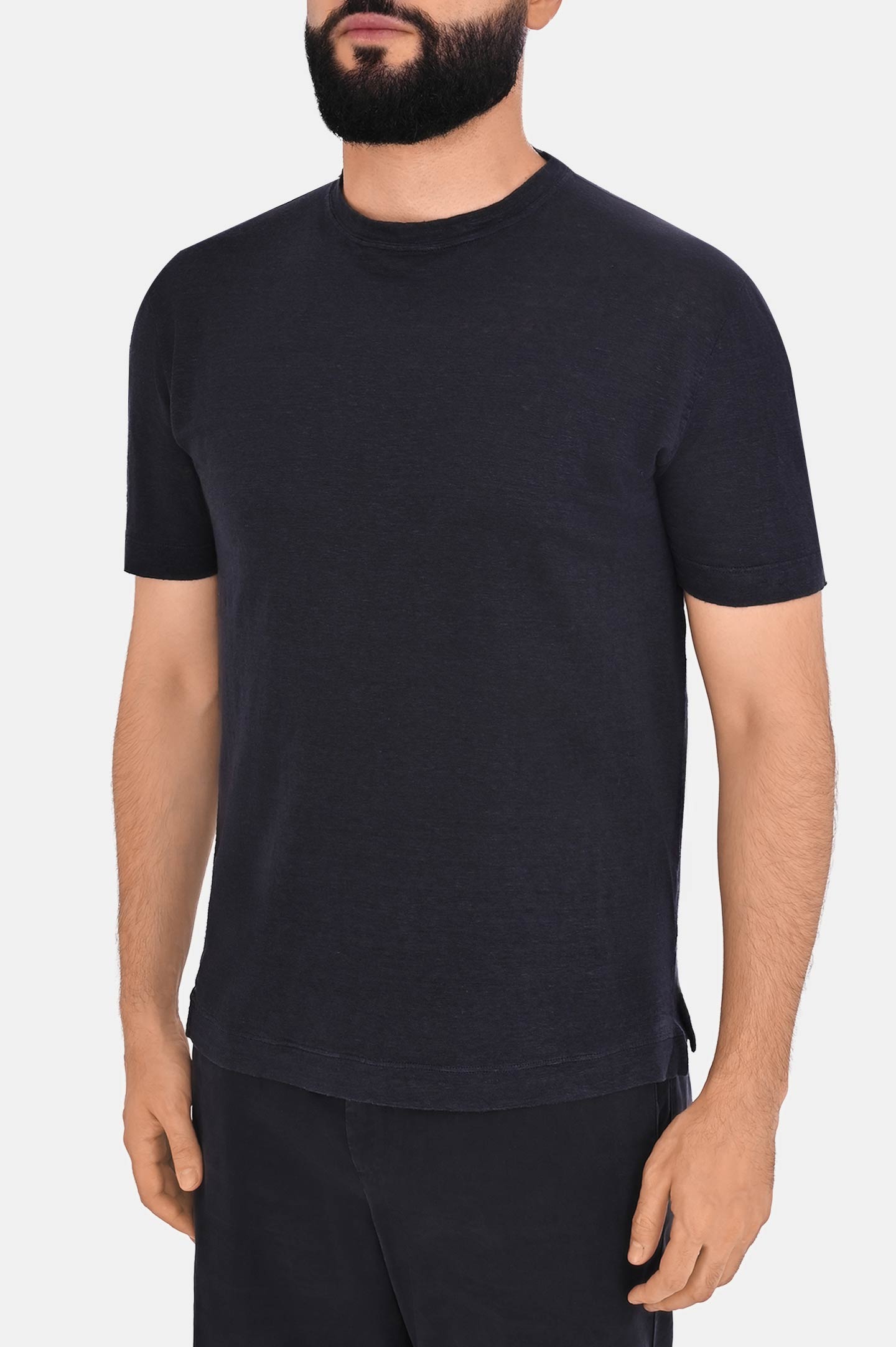 Футболка CANALI MJ02244 T0869, цвет: Темно-синий, Мужской
