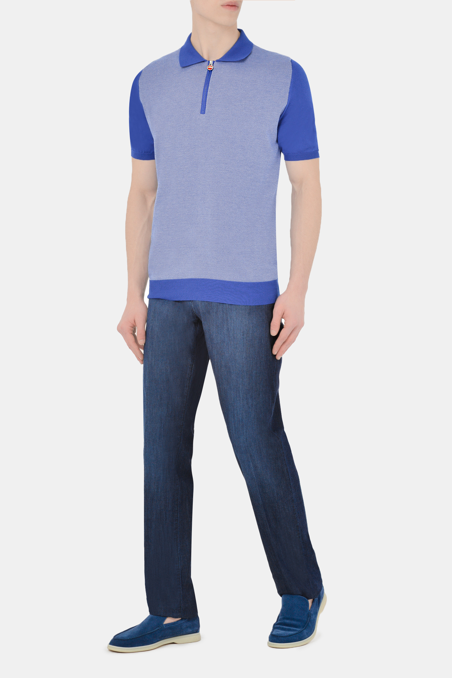 Поло KITON UK1253E21V19, цвет: Разноцветный, Мужской