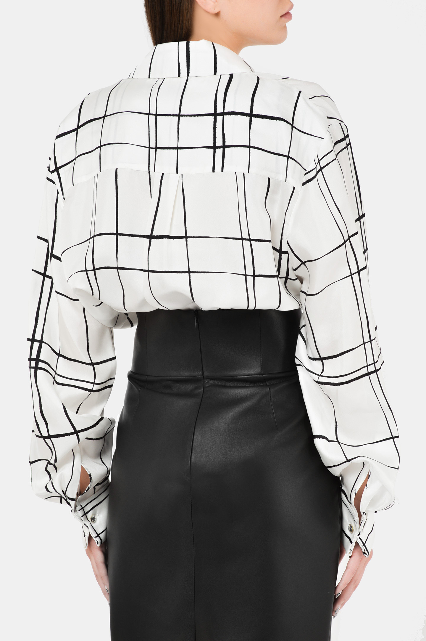 Блуза ALEXANDRE VAUTHIER 202SH1202, цвет: Черно-белый, Женский