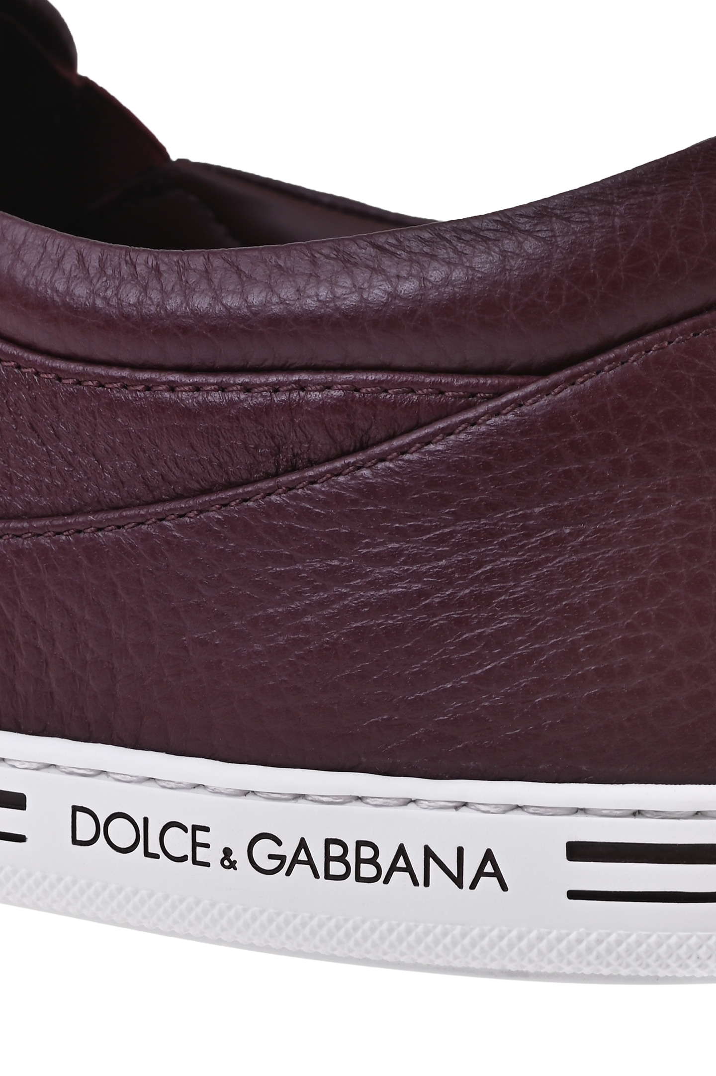 Слипоны DOLCE & GABBANA CS2321 A8034, цвет: Бордовый, Мужской
