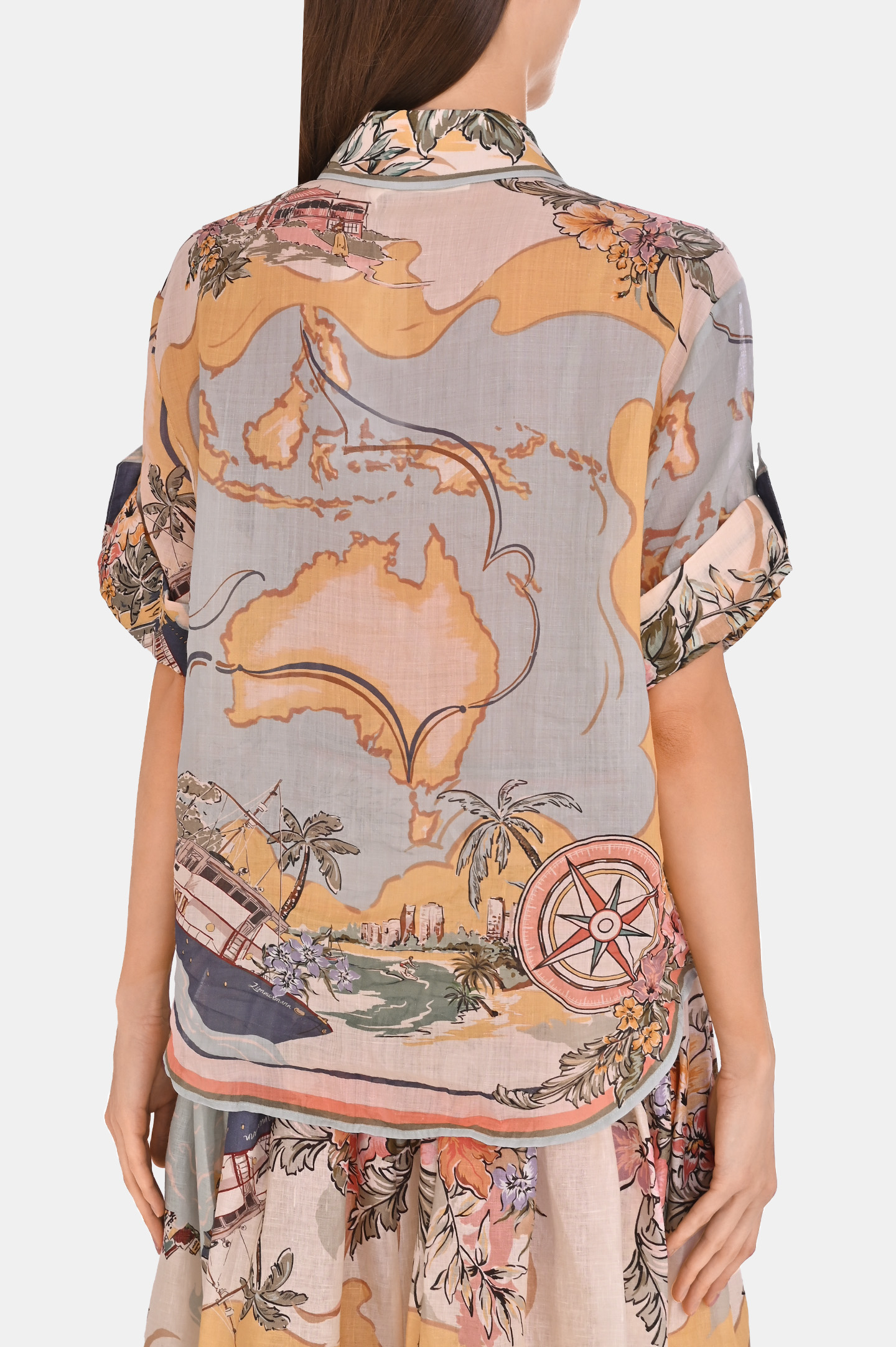 Блуза ZIMMERMANN 1785TRS253, цвет: Разноцветный, Женский