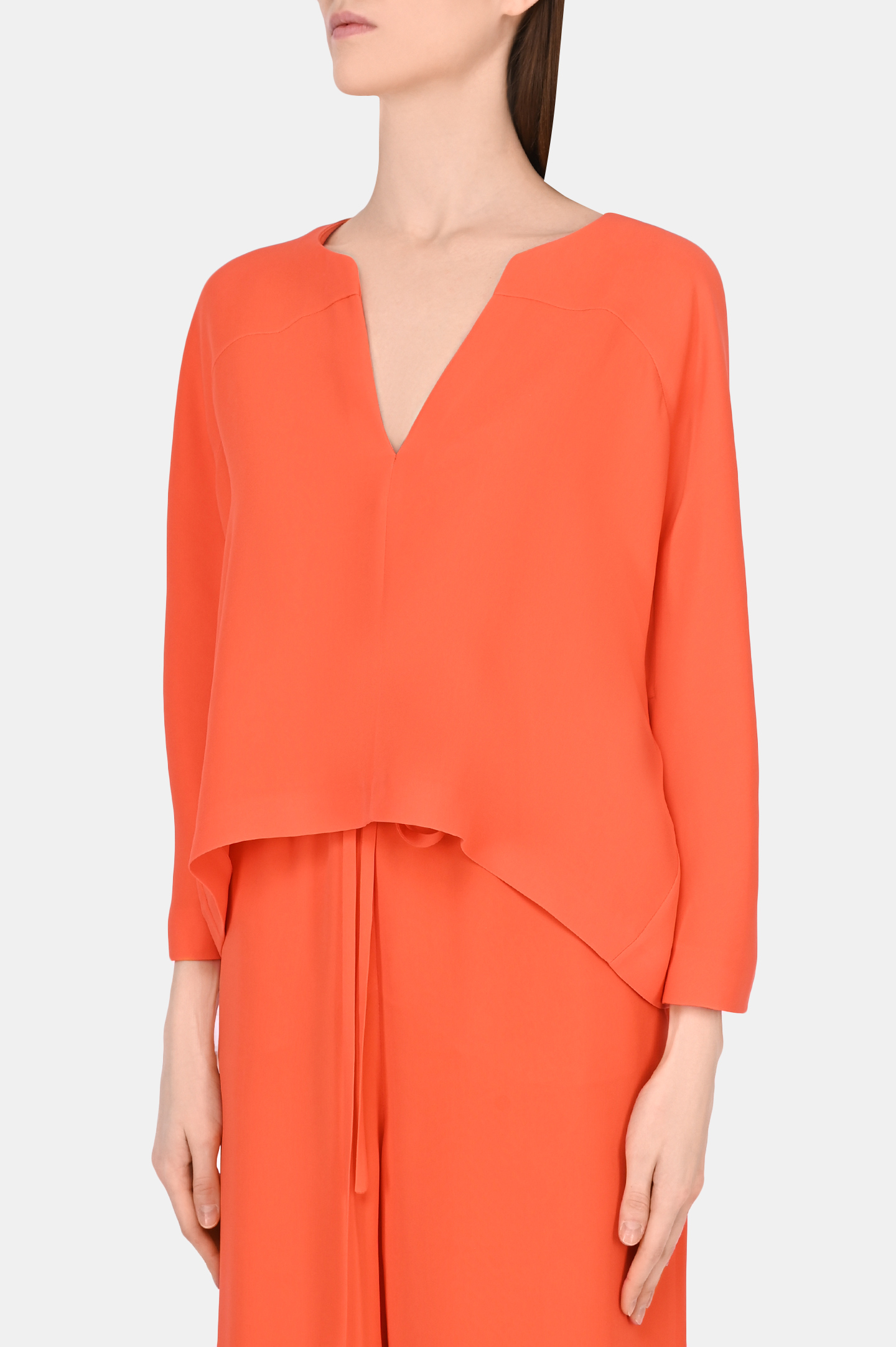 Блуза VALENTINO PAP XB3AE2B51MM, цвет: Оранжевый, Женский