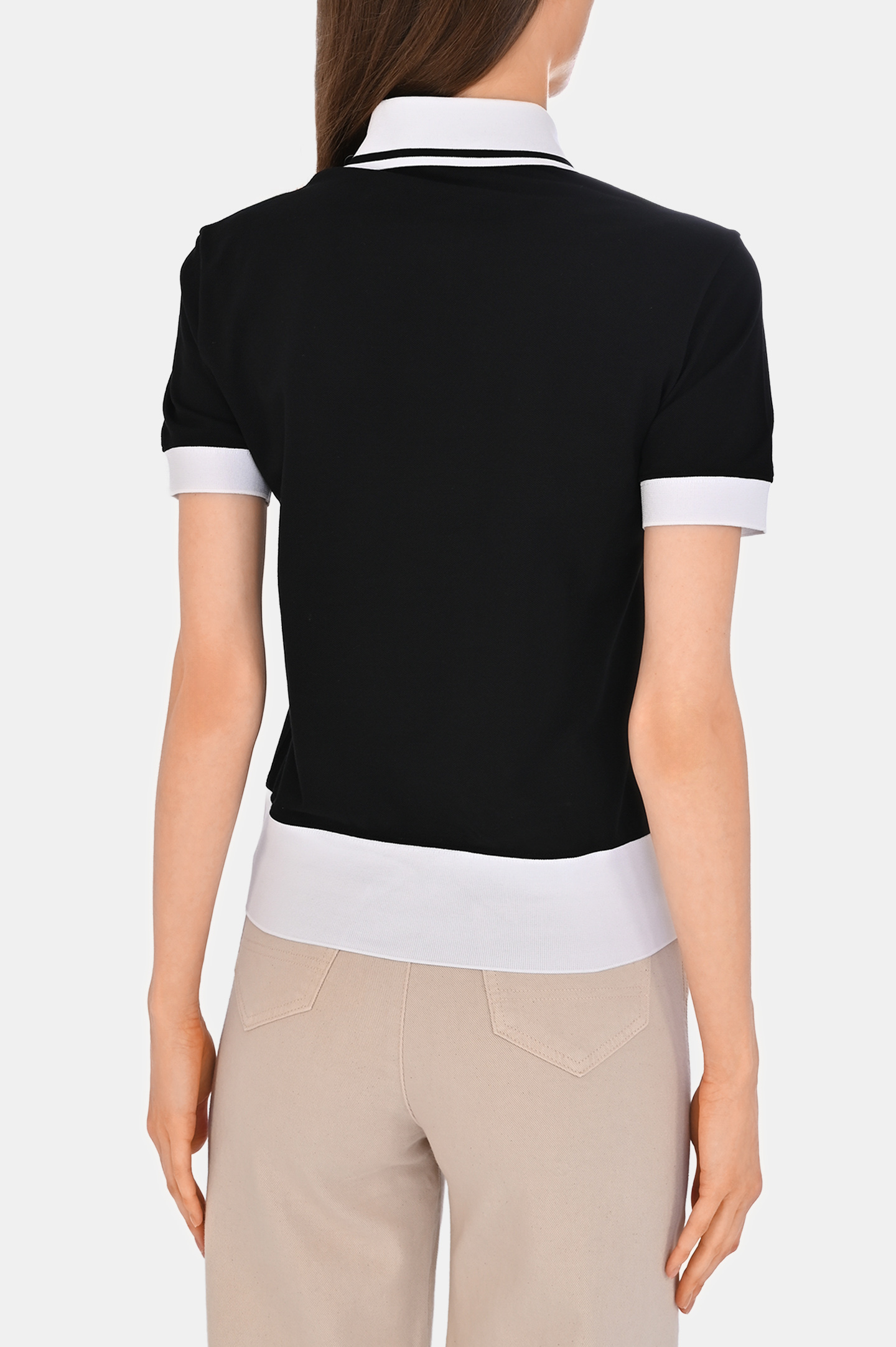 Поло DOLCE & GABBANA F8V33Z GDCYF , цвет: Черный, Женский