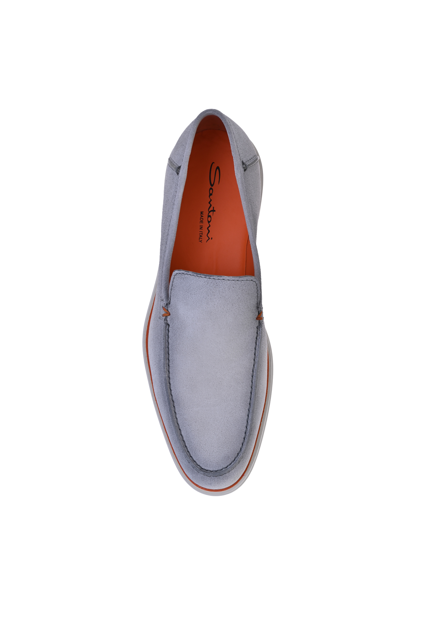 Лоферы SANTONI MGDG17824BARBGWHG17, цвет: Серый, Мужской