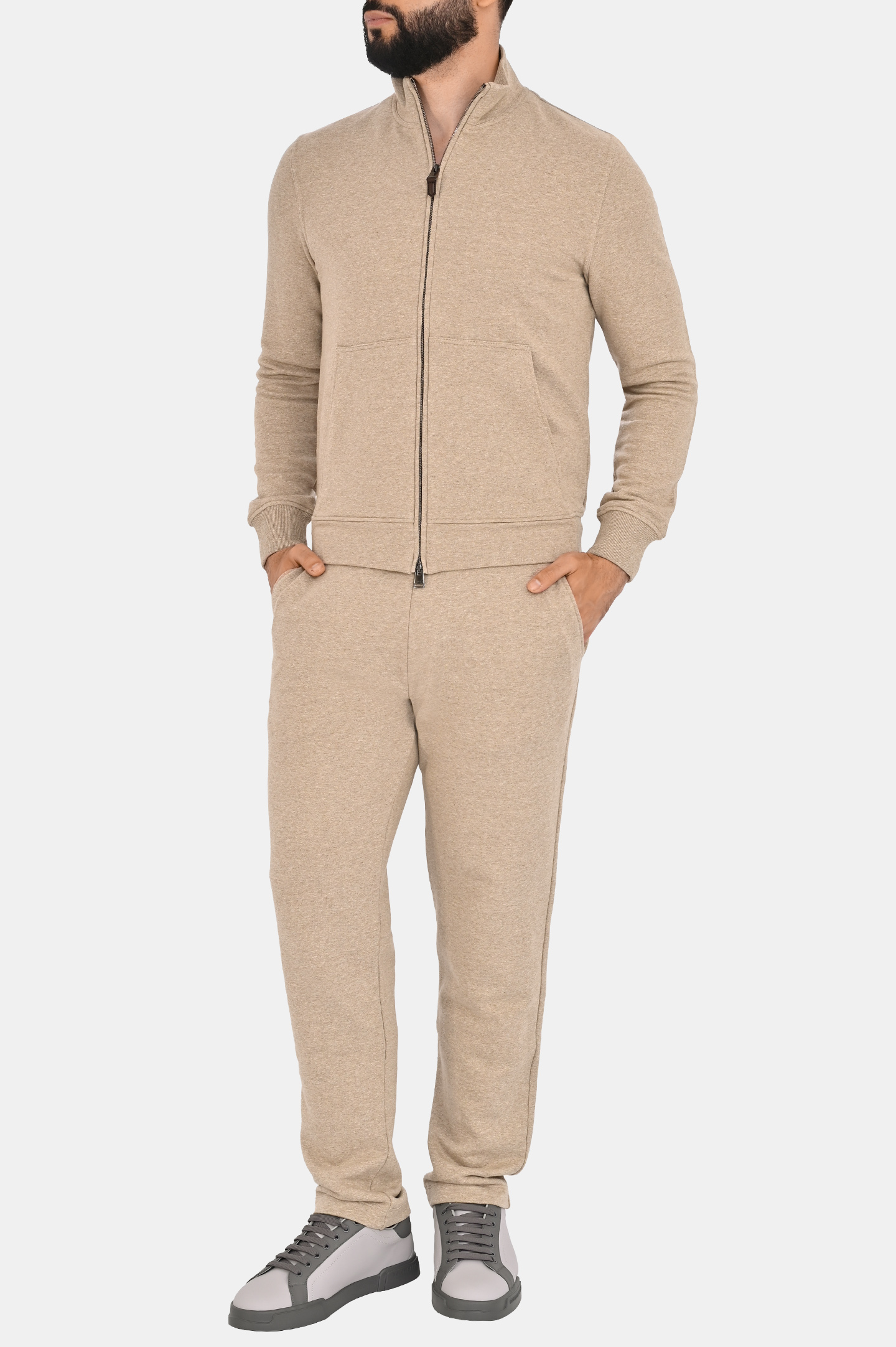 Куртка спорт CANALI MJ02249 T0885, цвет: Бежевый, Мужской