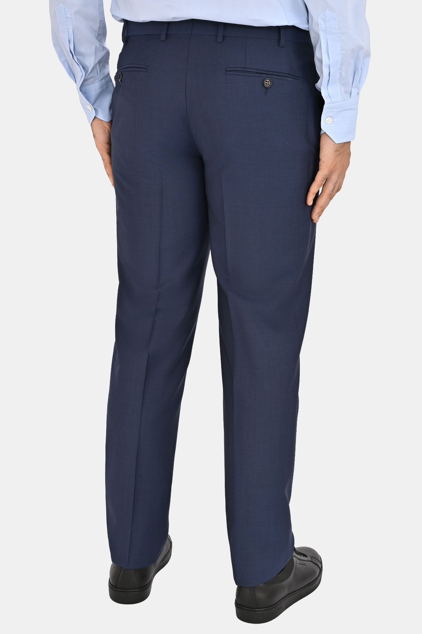 Брюки CANALI AM00550 71019, цвет: Темно-синий, Мужской