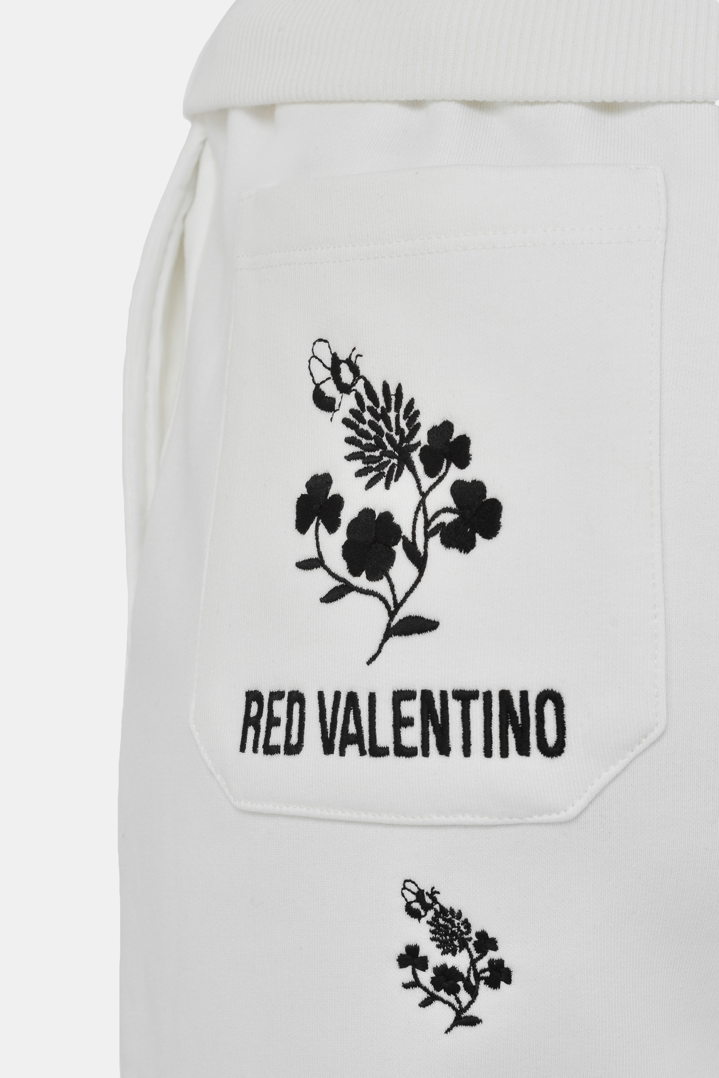 Брюки RED VALENTINO VR3MD01L5PL, цвет: Белый, Женский