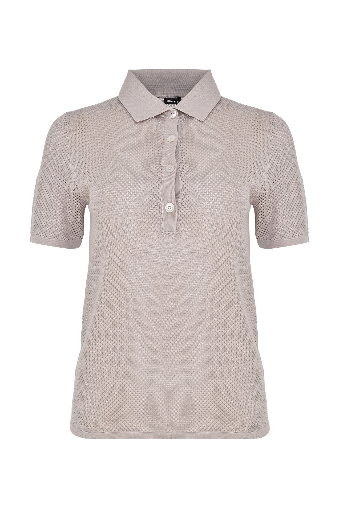 Поло KITON D557140639, цвет: Бежевый, Женский