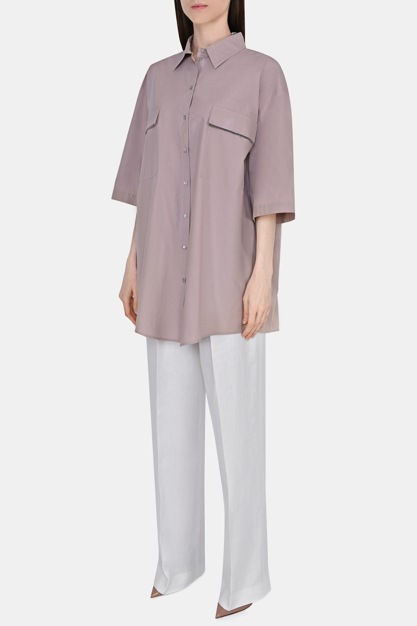 Рубашка FABIANA FILIPPI CAD273W359D252, цвет: Персиковый, Женский