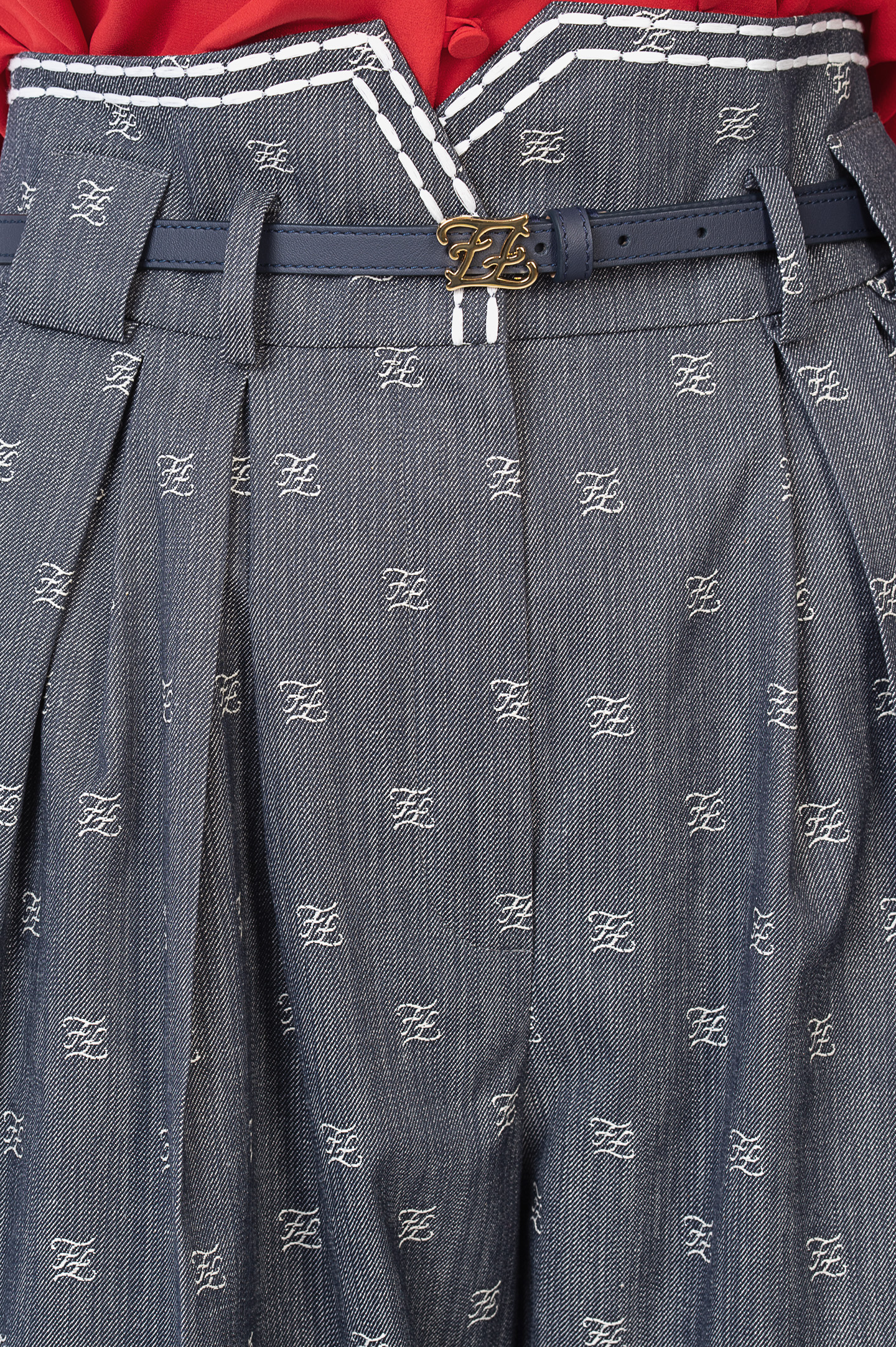 Брюки FENDI FR6242 A5X7, цвет: Синий, Женский