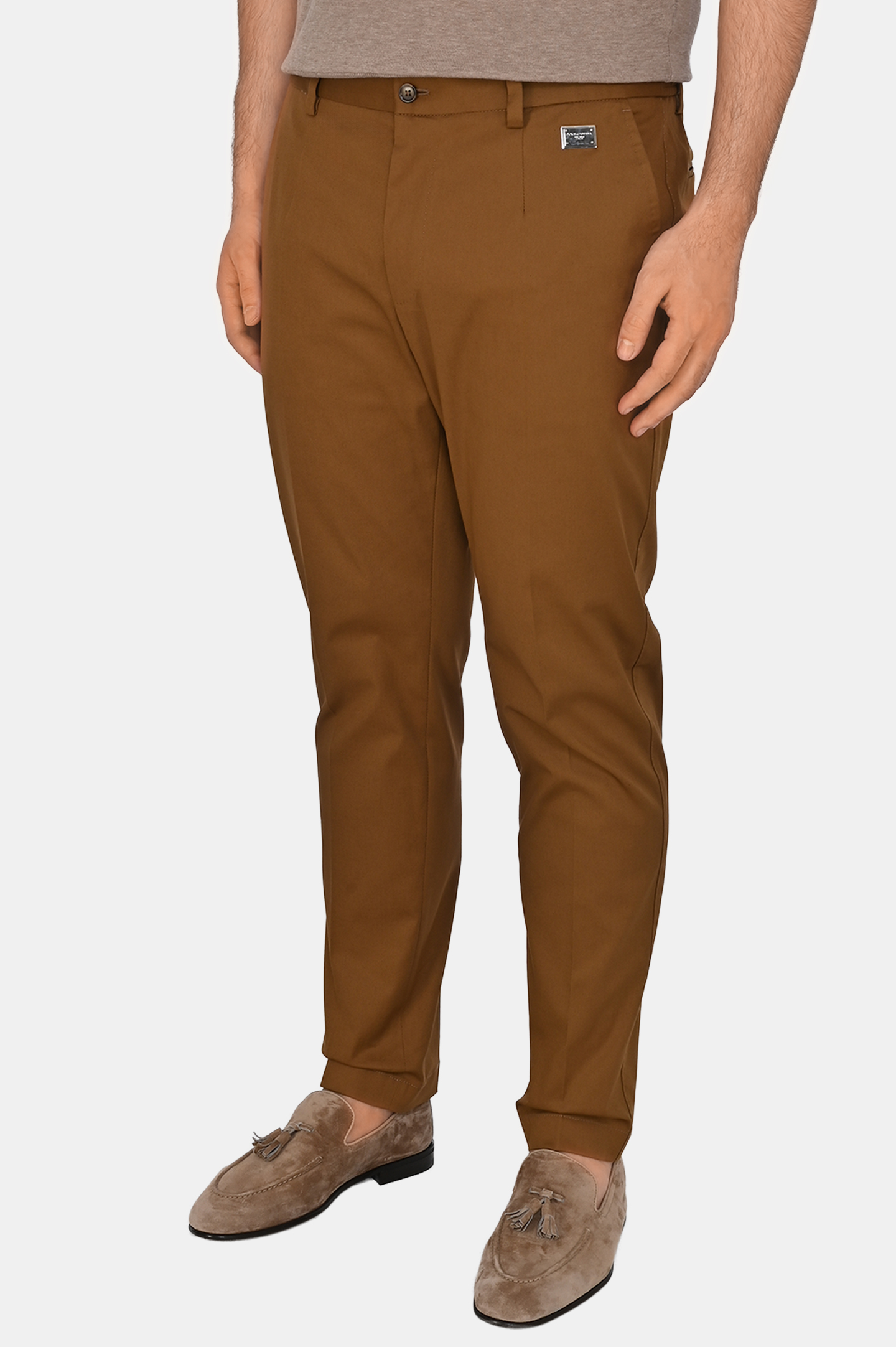 Брюки DOLCE & GABBANA GW13ET FUFNV, цвет: Коричневый, Мужской