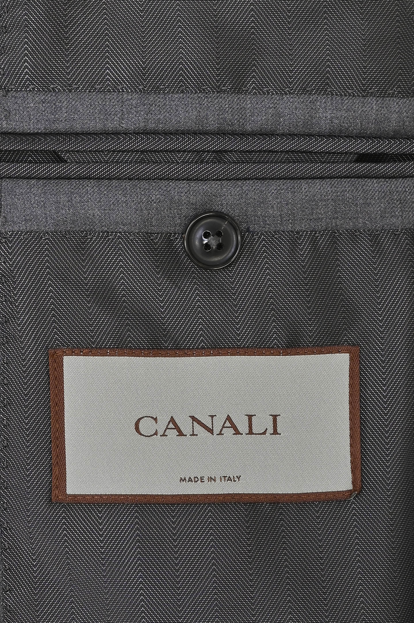Костюм двойка из шерсти CANALI AX01199 E13280, цвет: Серый, Мужской