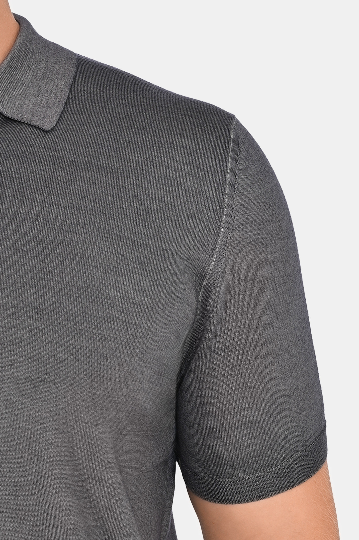 Поло CANALI MX01165 C0479, цвет: Серый, Мужской