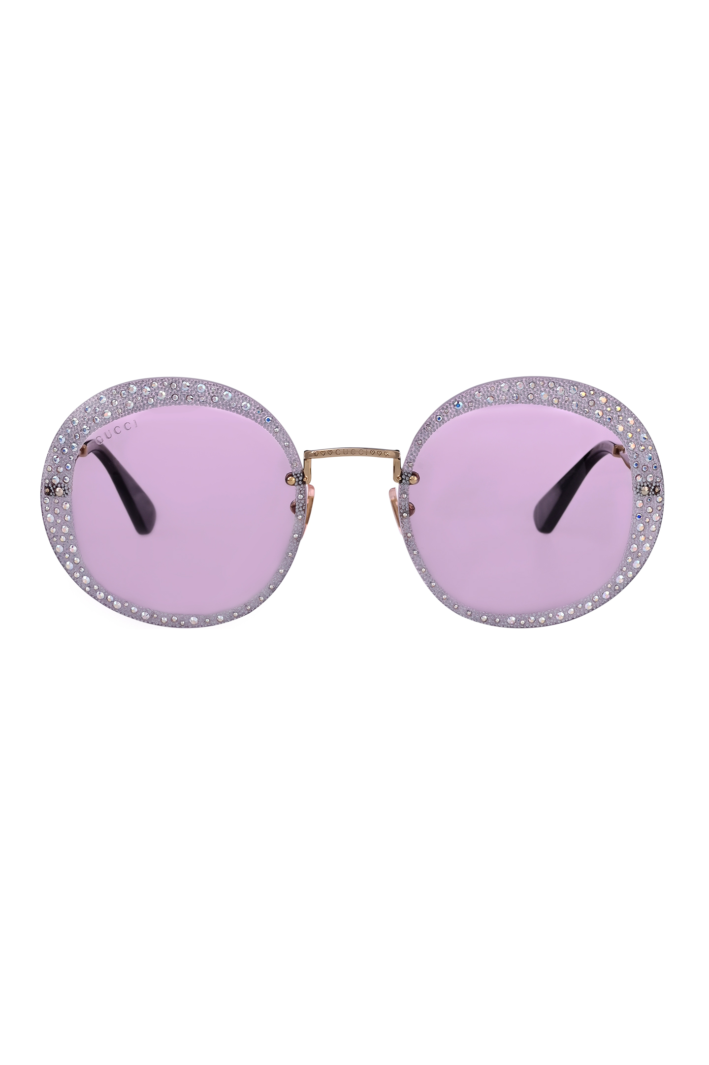 Солнцезащитные очки GUCCI 663744 I3330, цвет: Фиолетовый, Женский