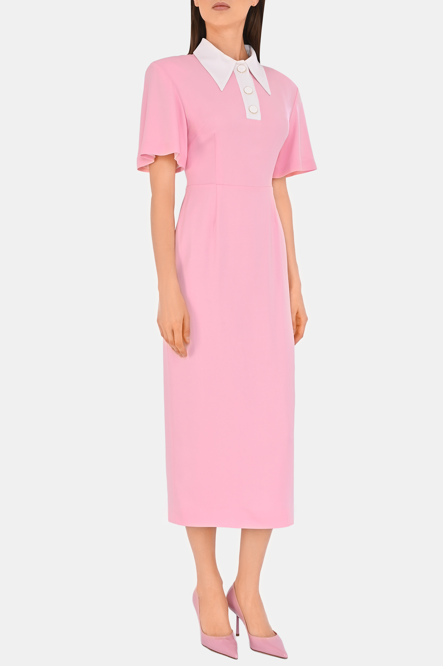 Платье ROWEN ROSE DRS_RR271_L, цвет: Розовый, Женский
