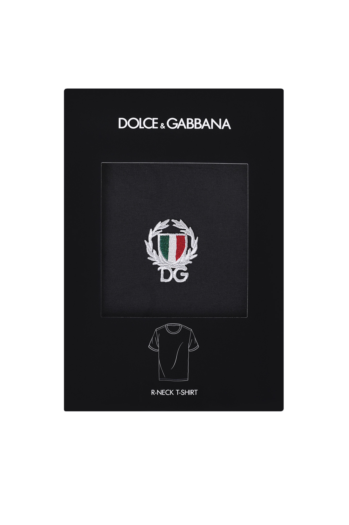 Футболка DOLCE & GABBANA M8C03J FUECG, цвет: Черный, Мужской