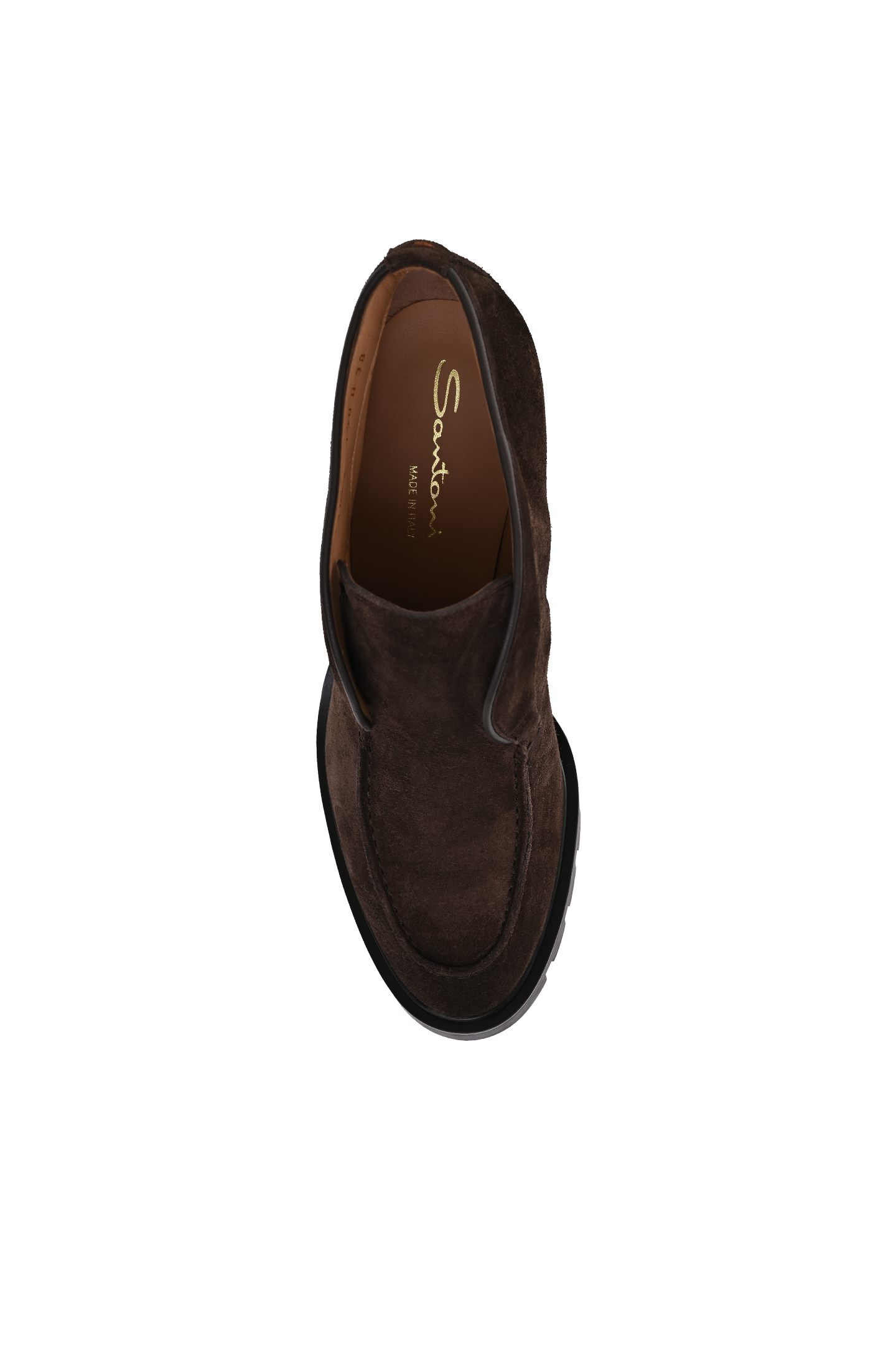 Туфли из замши SANTONI WDCG71051HL8NHSYT50, цвет: Темно-коричневый, Женский