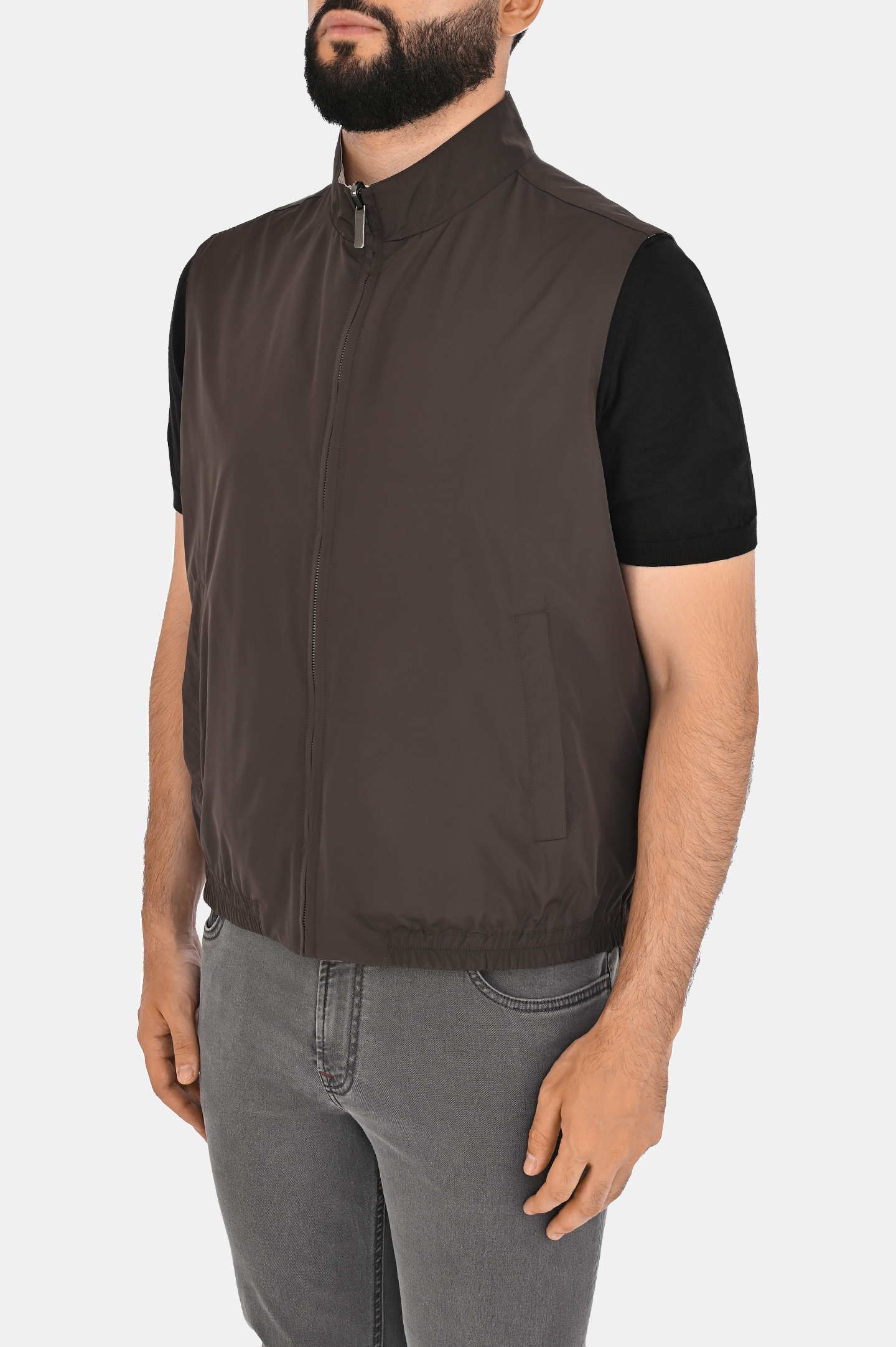 Жилет CANALI SG03188 O40874, цвет: Коричневый, Мужской
